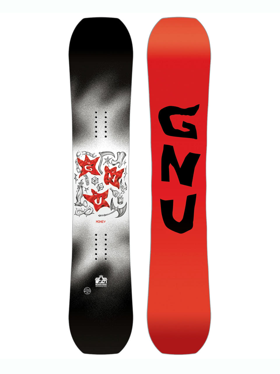 Pánska Snowboard Gnu Money (red)