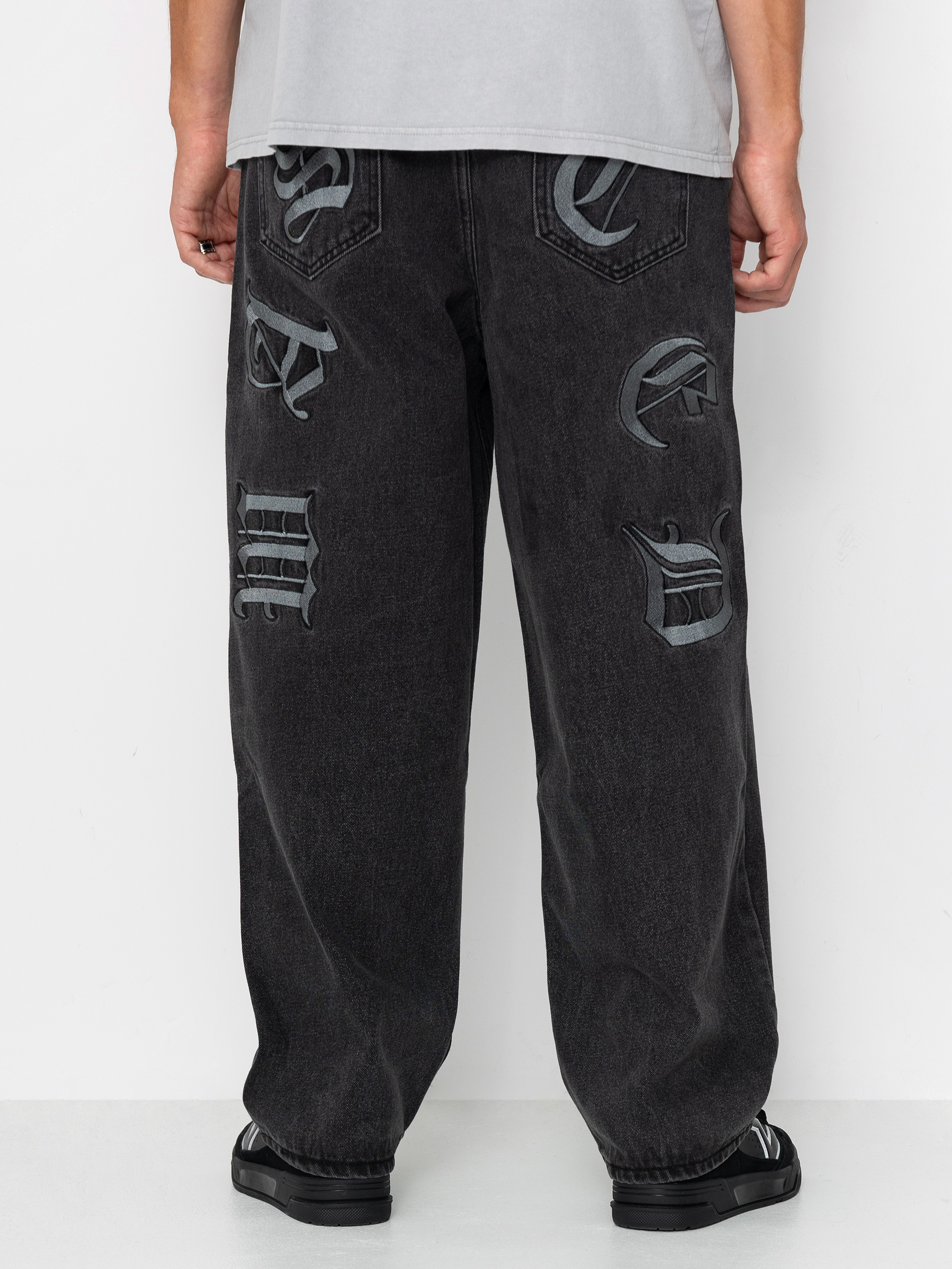 Nohavice Wasted Paris Kingdom Curve Casper (faded black)