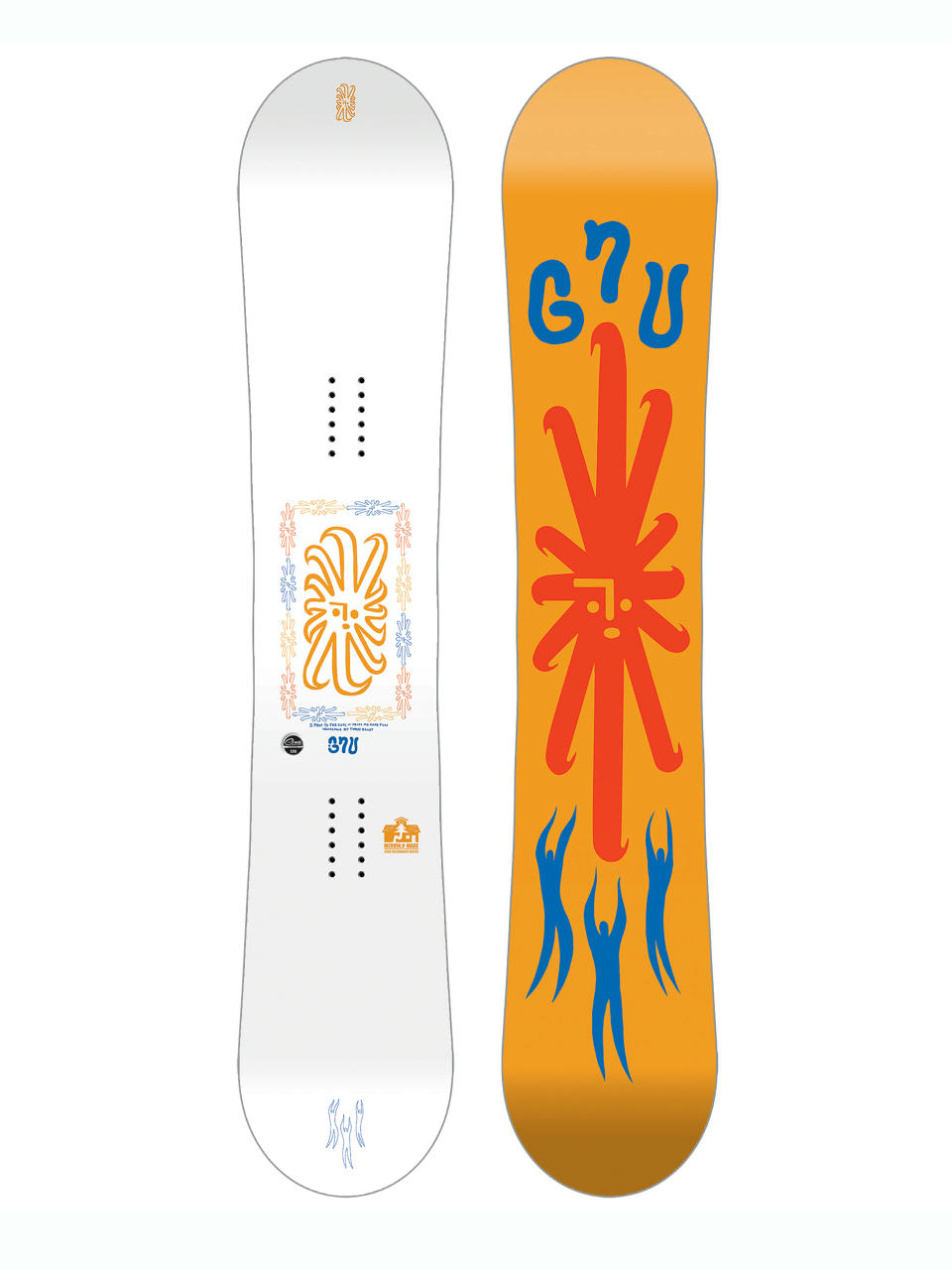 Pánska Snowboard Gnu Headspace (light orange)