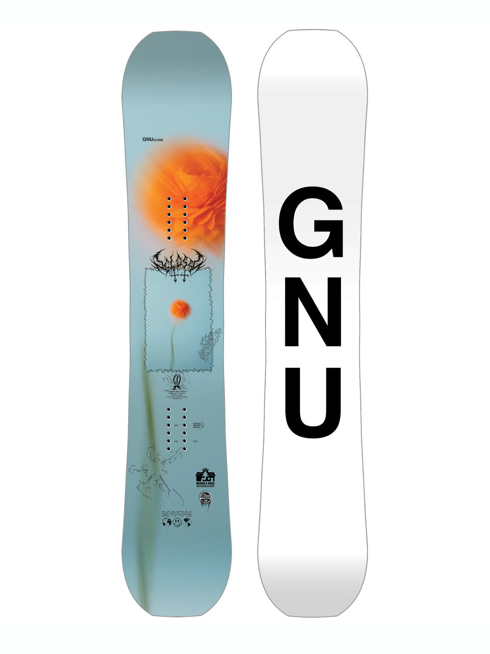 Dámska Snowboard Gnu Gloss (white)