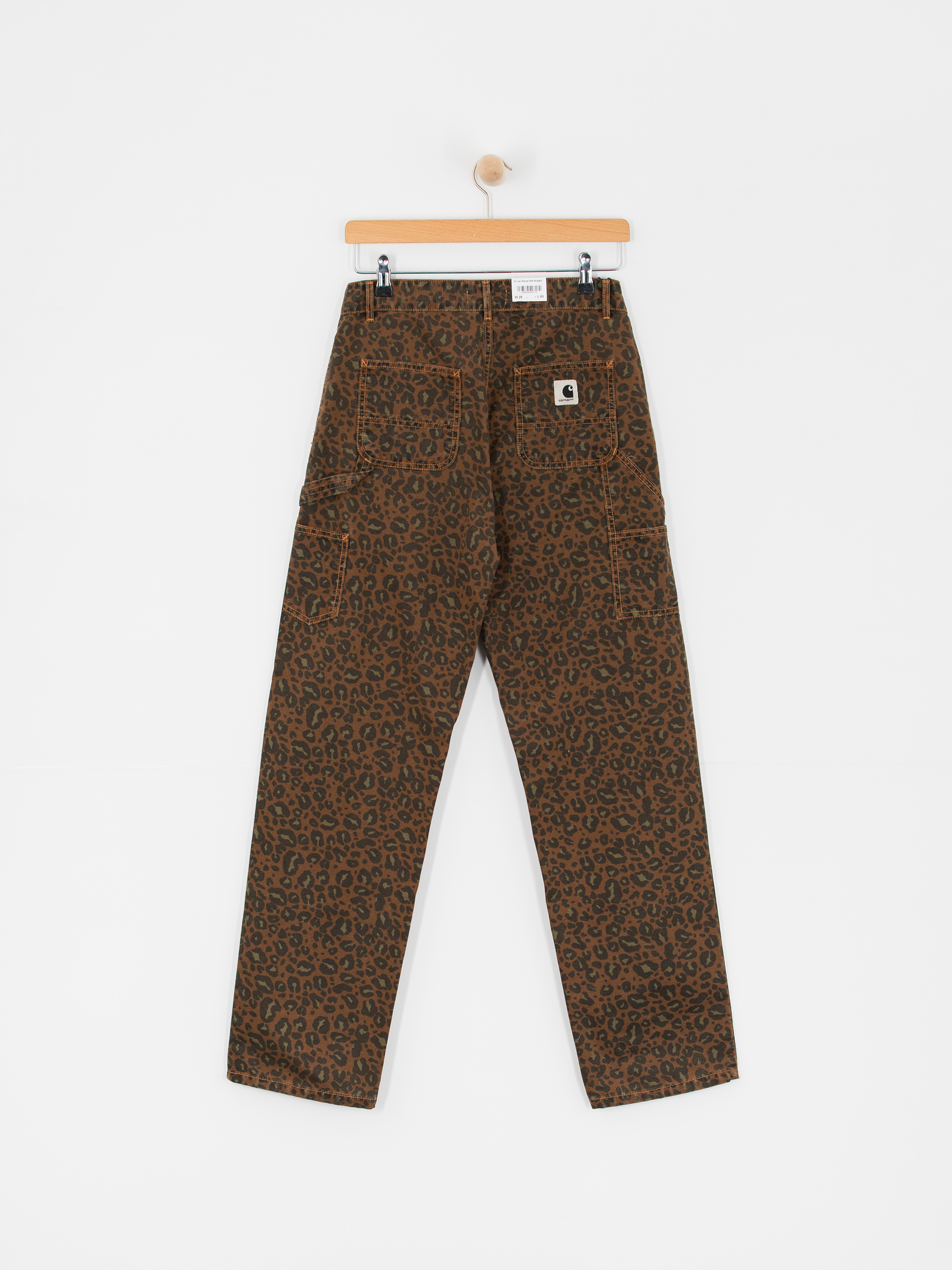 Nohavice Carhartt WIP Leo Pierce Wmn (camo leo/tamarind/tamarind)