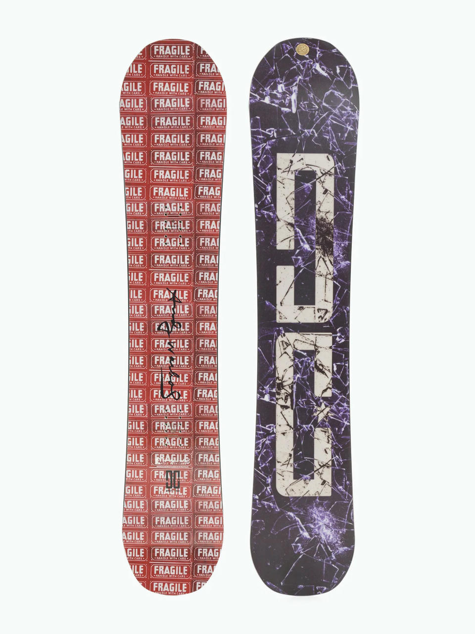 Snowboard DC Aw Ply (red fragile)