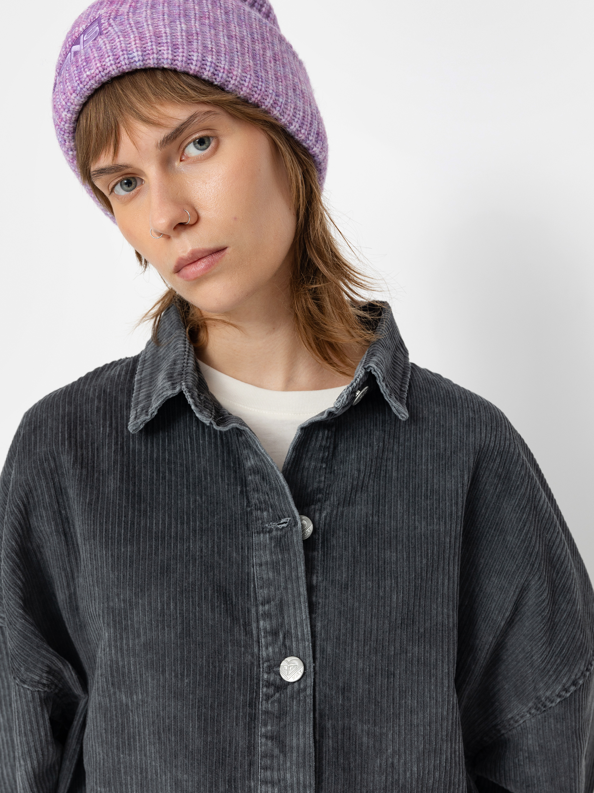 Košeľa Roxy Kick Back Washed Cord Wmn (phantom)