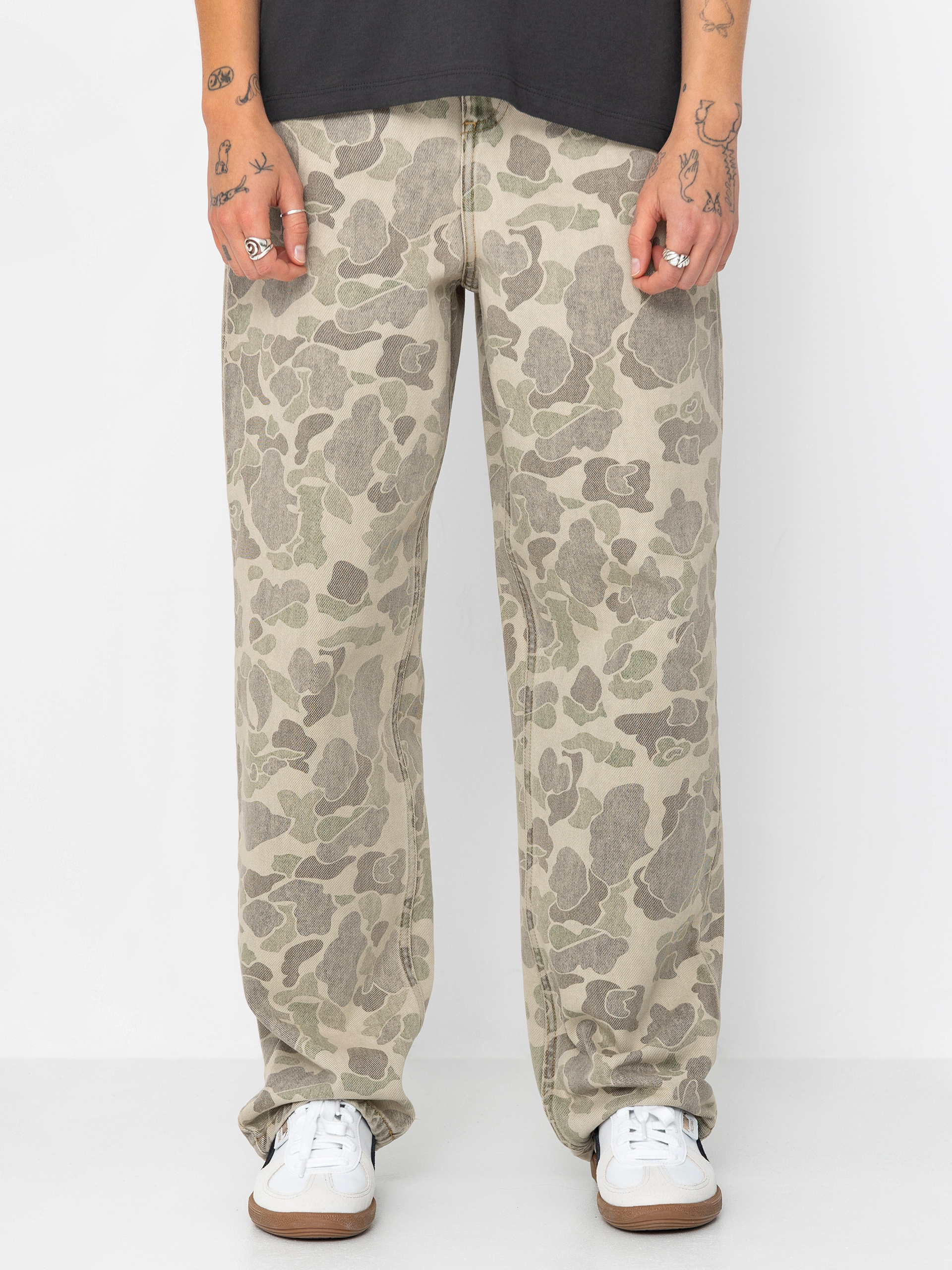 Nohavice Carhartt WIP Duck Orell Wmn (camo duck/black)