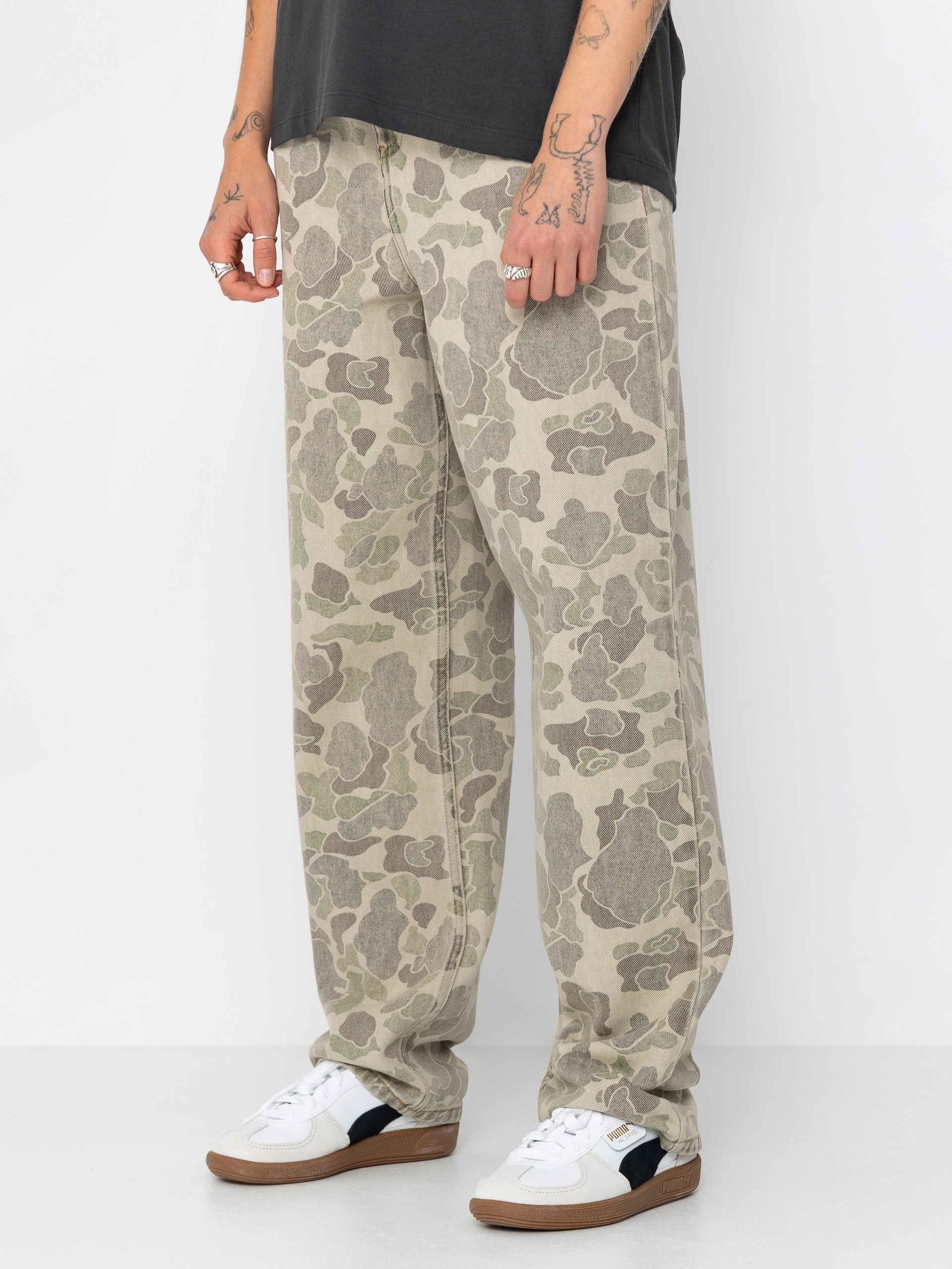 Nohavice Carhartt WIP Duck Orell Wmn (camo duck/black)