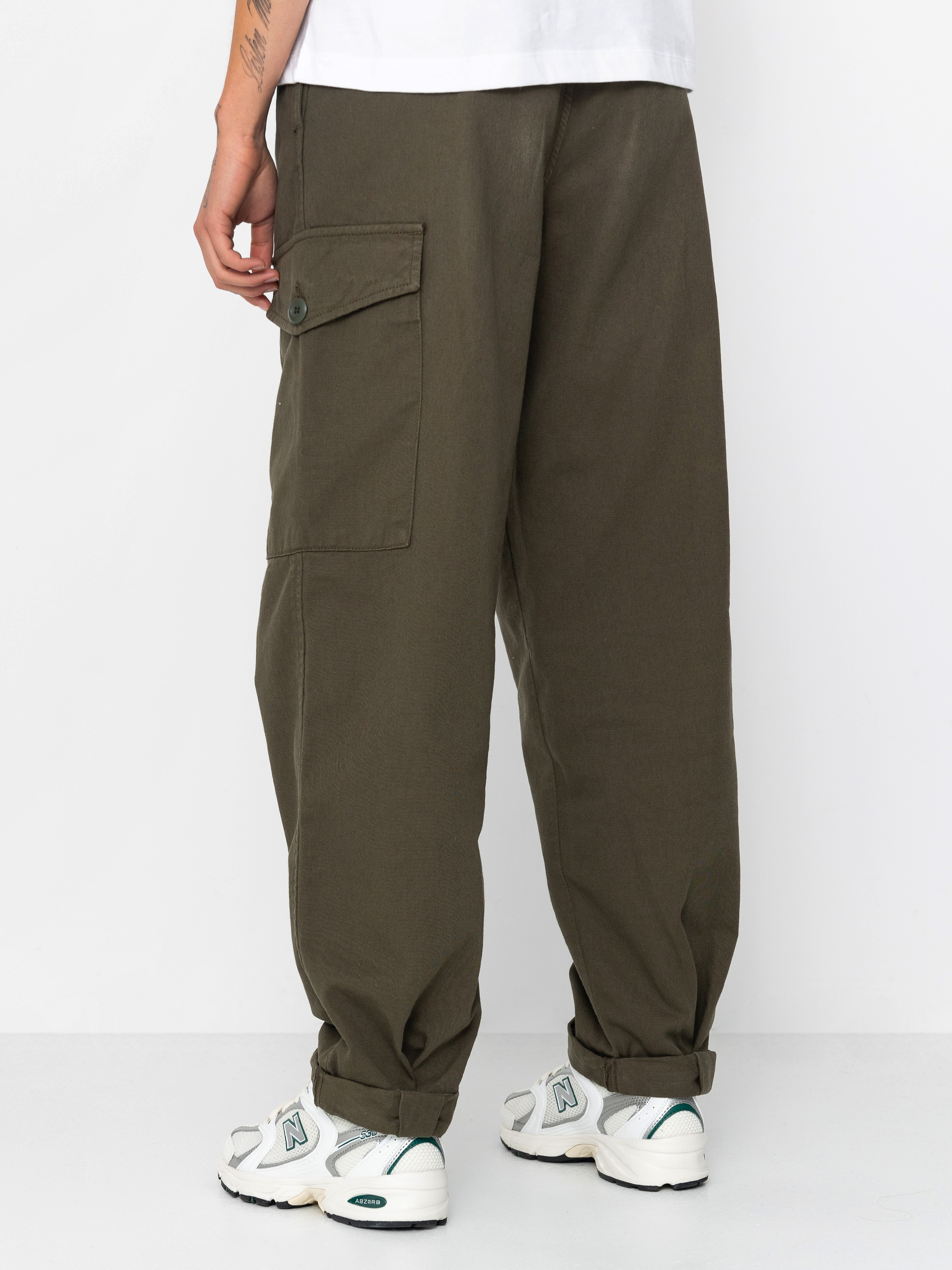 Nohavice Carhartt WIP Collins Wmn (office green)