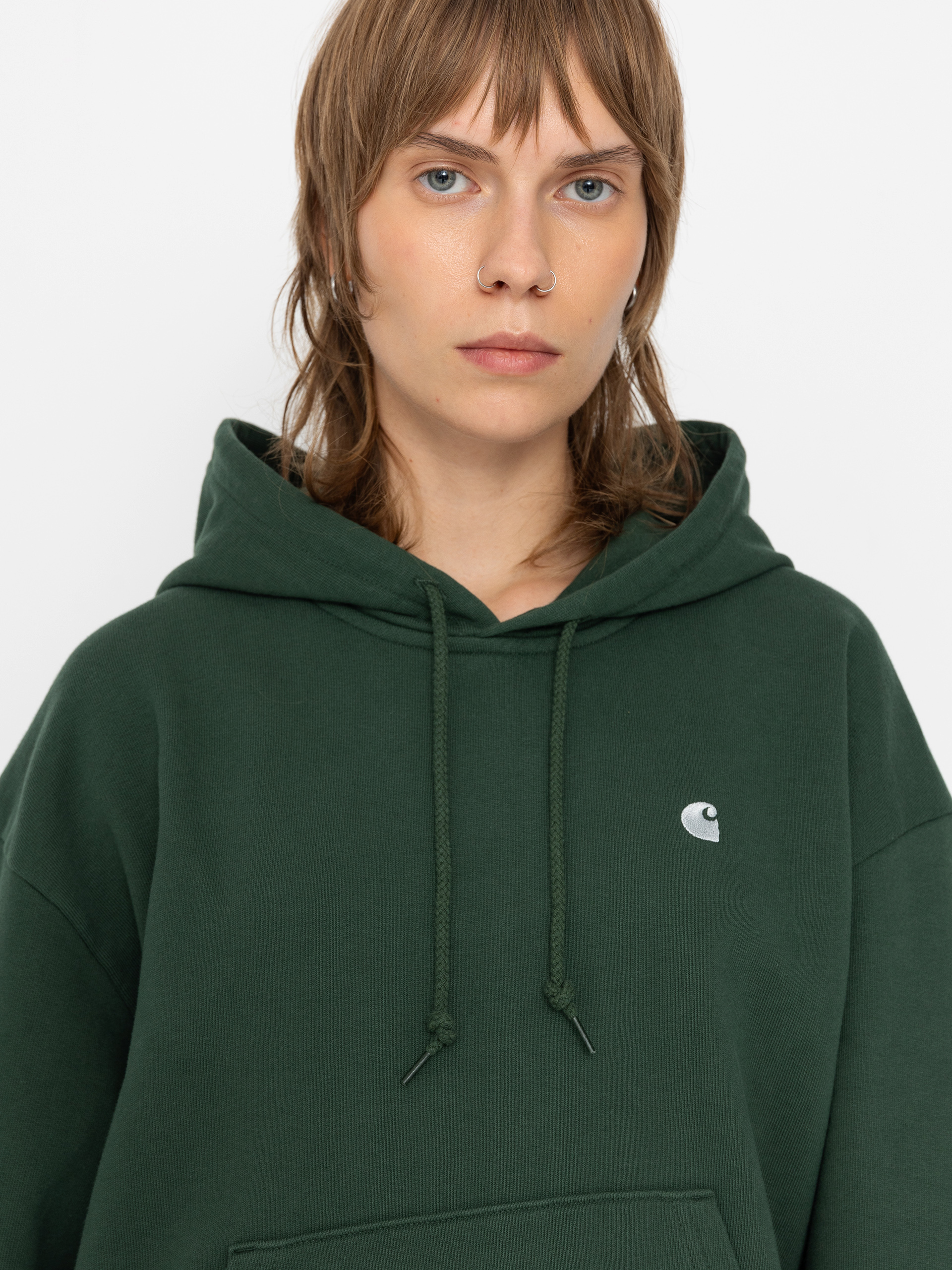 Mikina s kapucňou Carhartt WIP Casey HD Wmn (sycamore tree/silver)