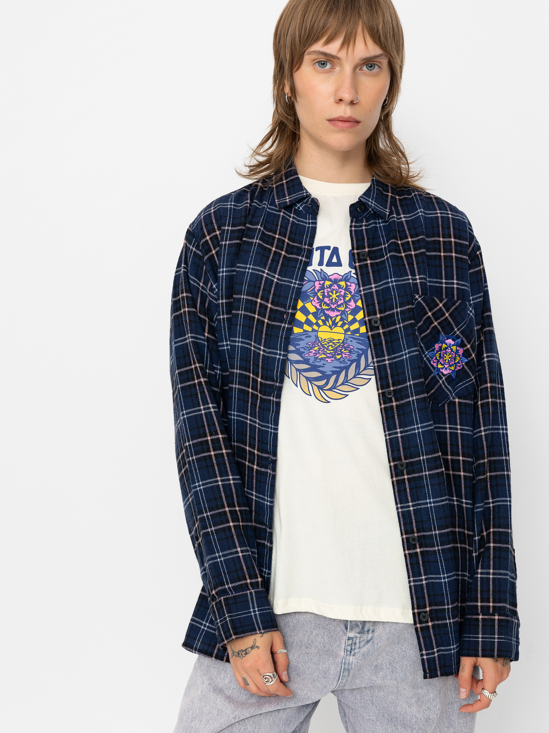 Sukňa Santa Cruz Portland Wmn (blue check)