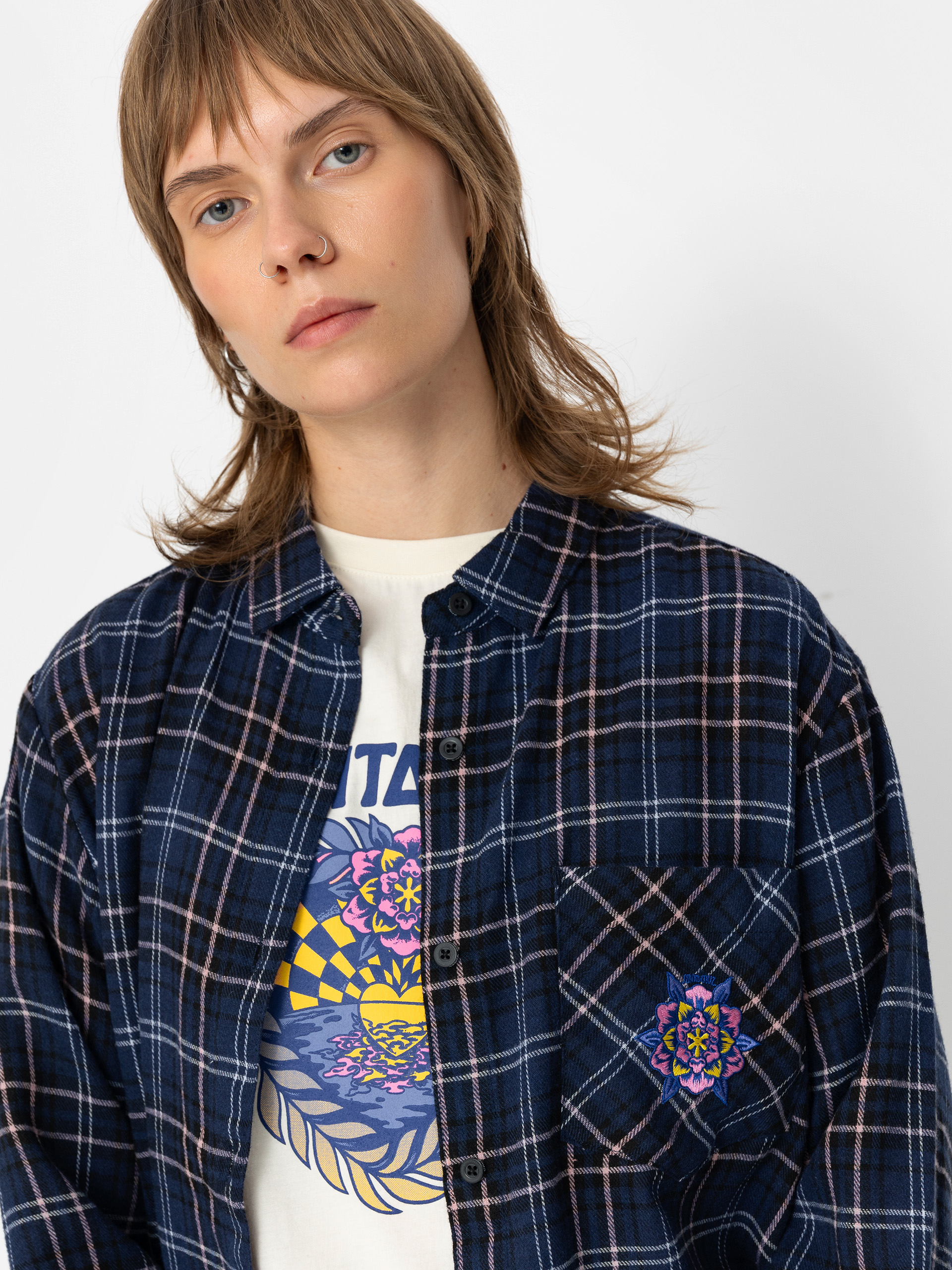 Sukňa Santa Cruz Portland Wmn (blue check)