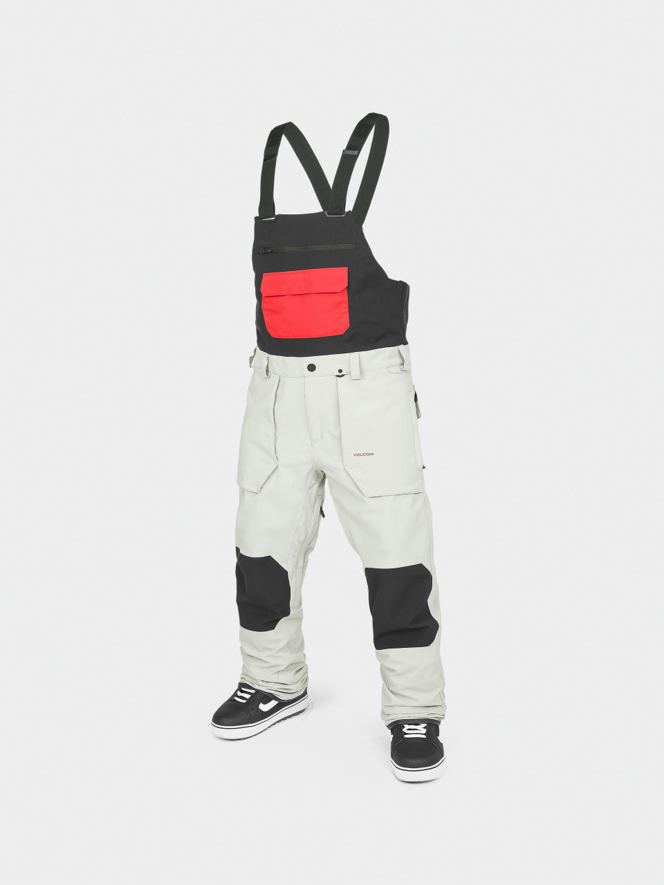 Pánske Snowboardové nohavice Volcom Roan Bib Overall (stone)