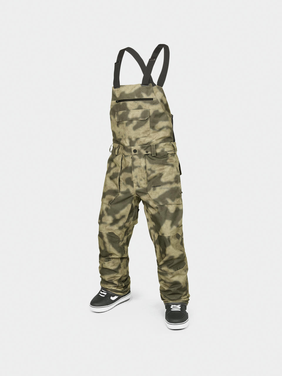 Pánske Snowboardové nohavice Volcom Roan Bib Overall (camouflage)