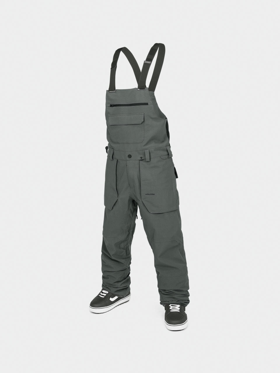 Pánske Snowboardové nohavice Volcom Roan Bib Overall (charcoal)