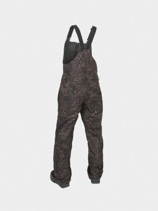 Snowboardové nohavice Volcom Swift Bib Overall Wmn (leopard)