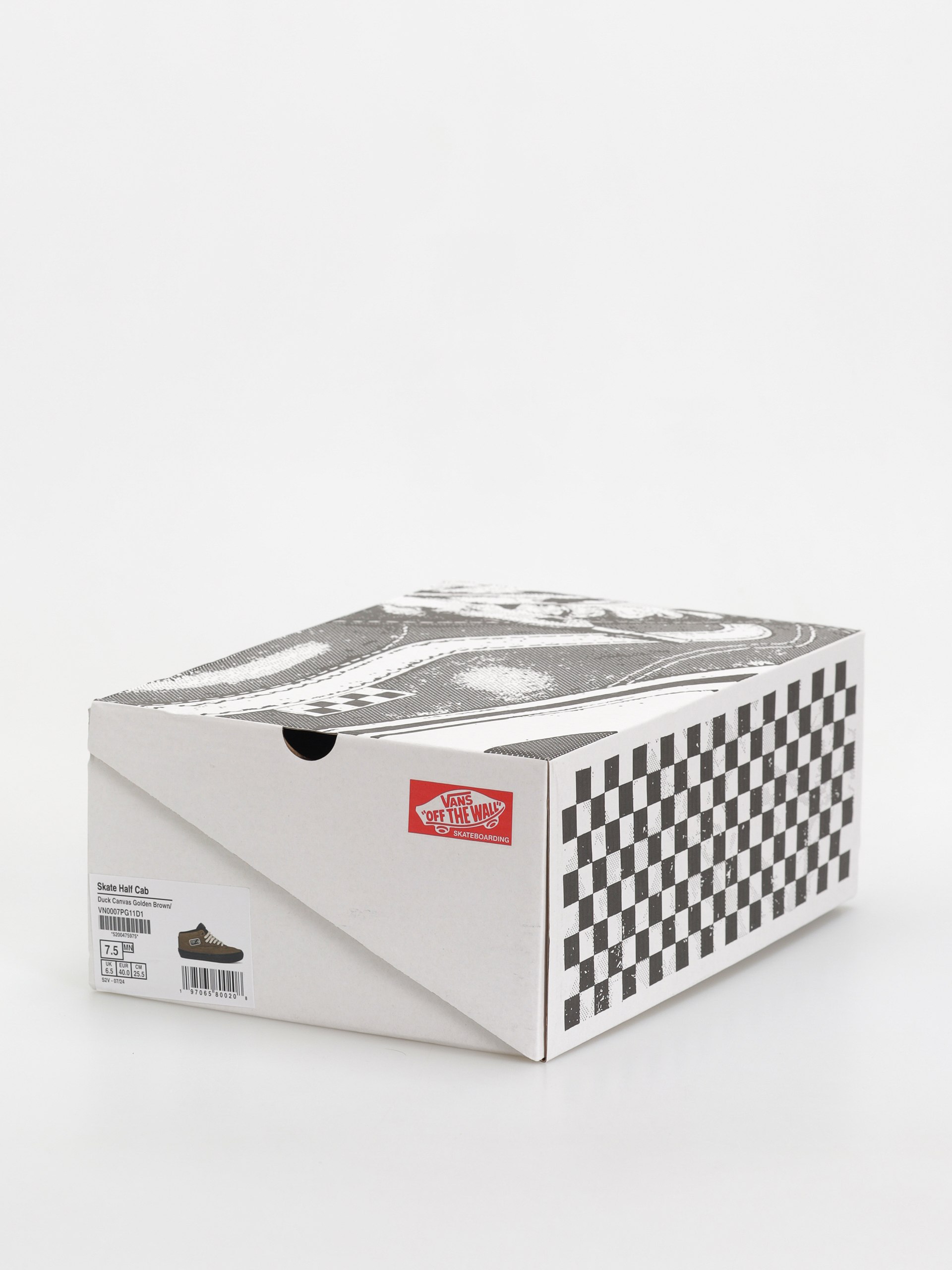 Topánky Vans Skate Half Cab (duck canvas golden brown/black)