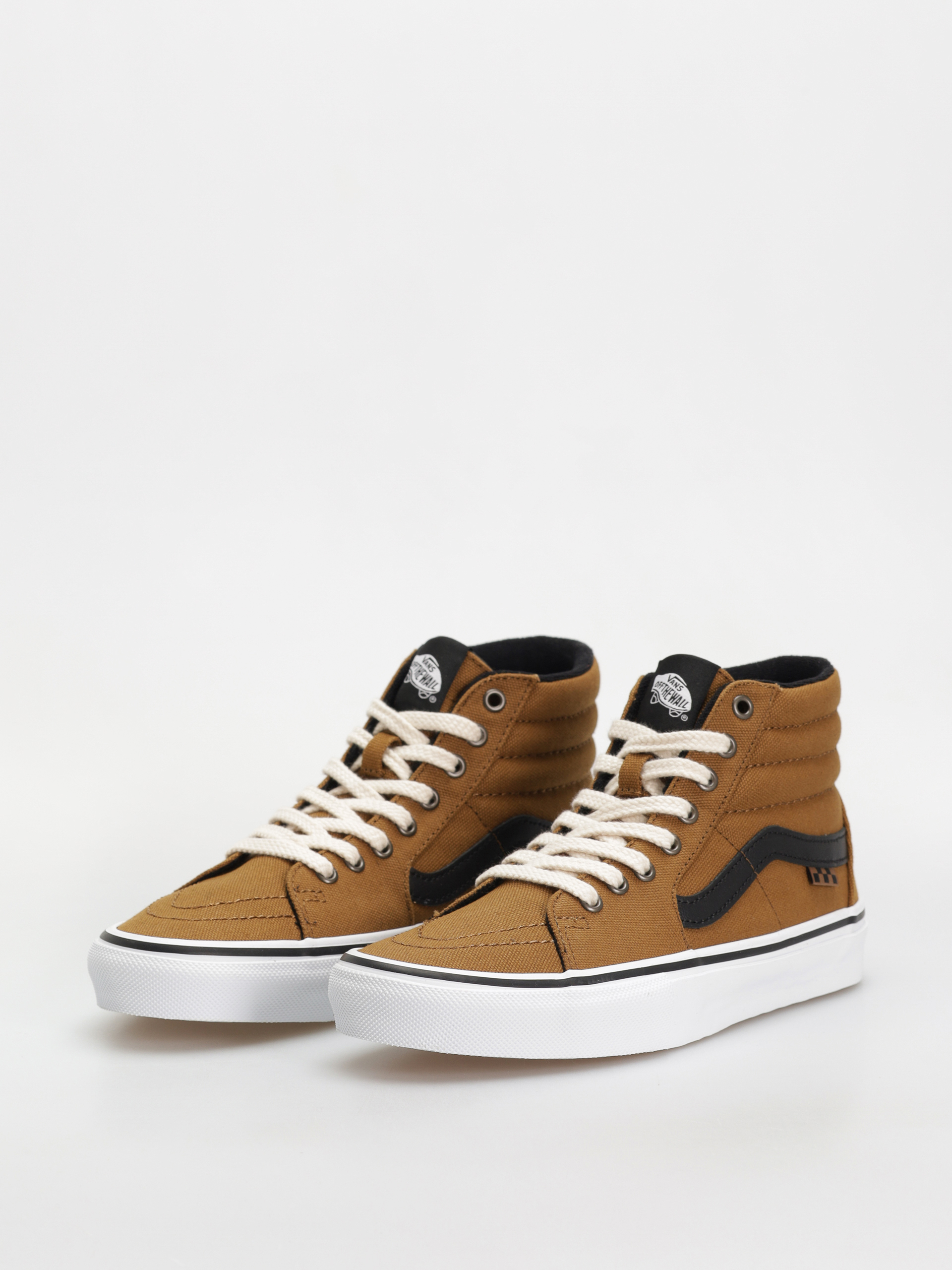 Topánky Vans Skate Sk8 Hi (duck canvas golden brown)