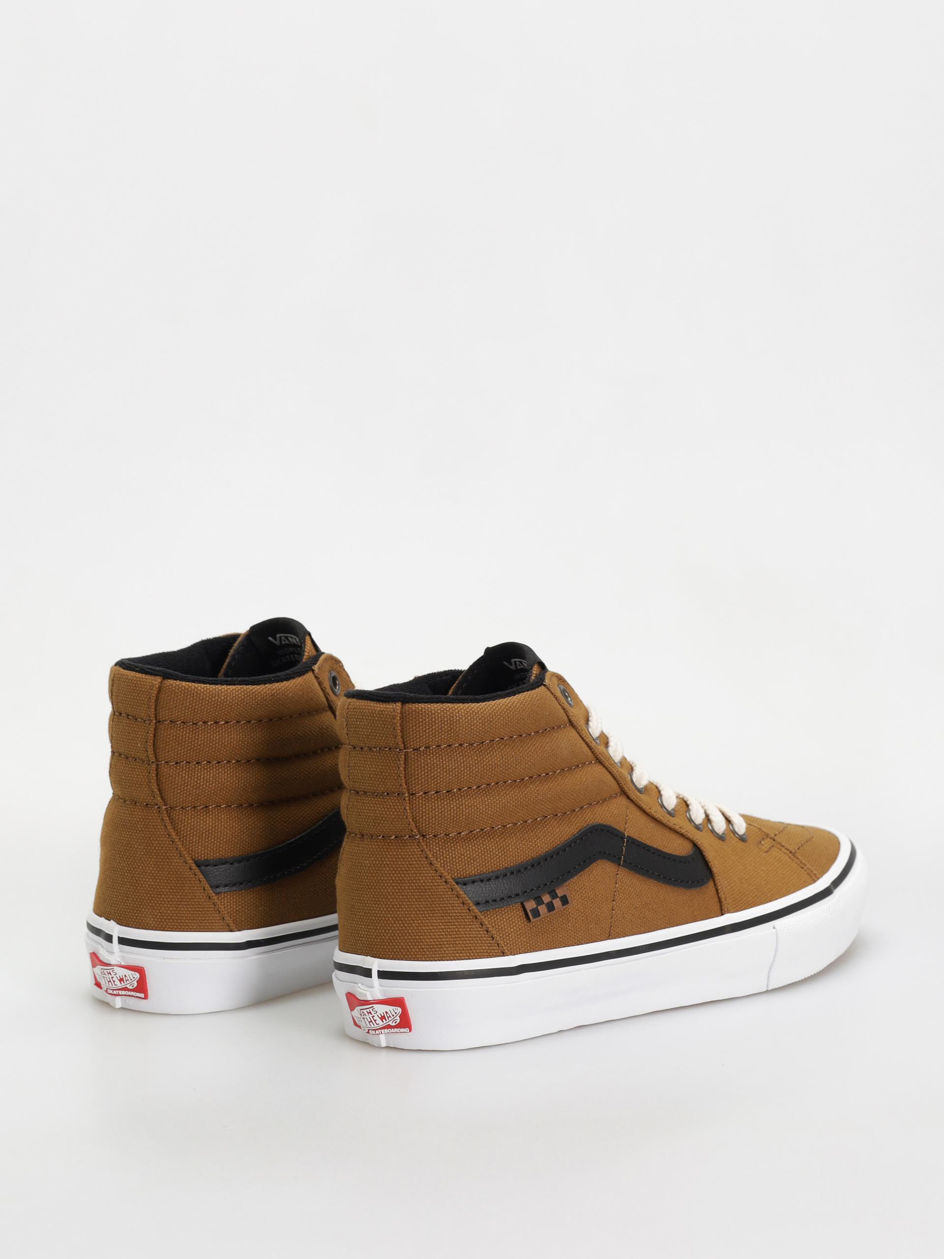 Topánky Vans Skate Sk8 Hi (duck canvas golden brown)