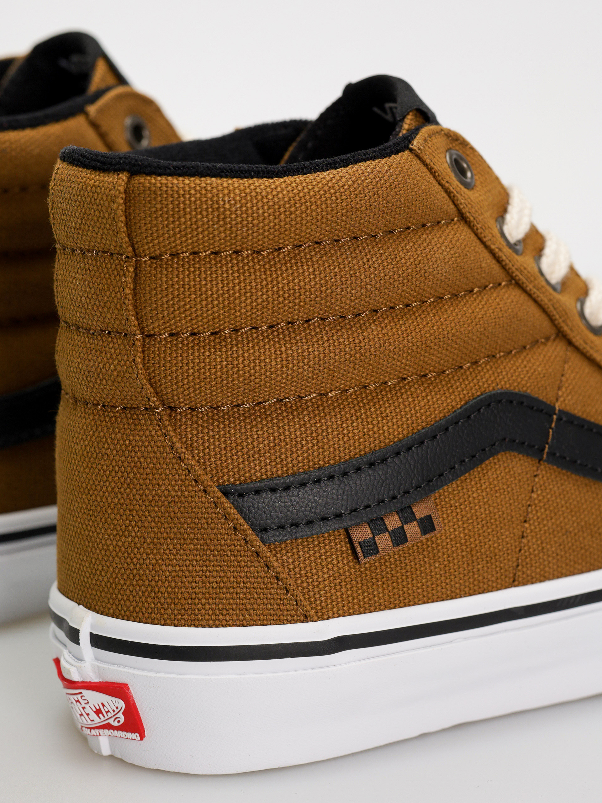 Topánky Vans Skate Sk8 Hi (duck canvas golden brown)