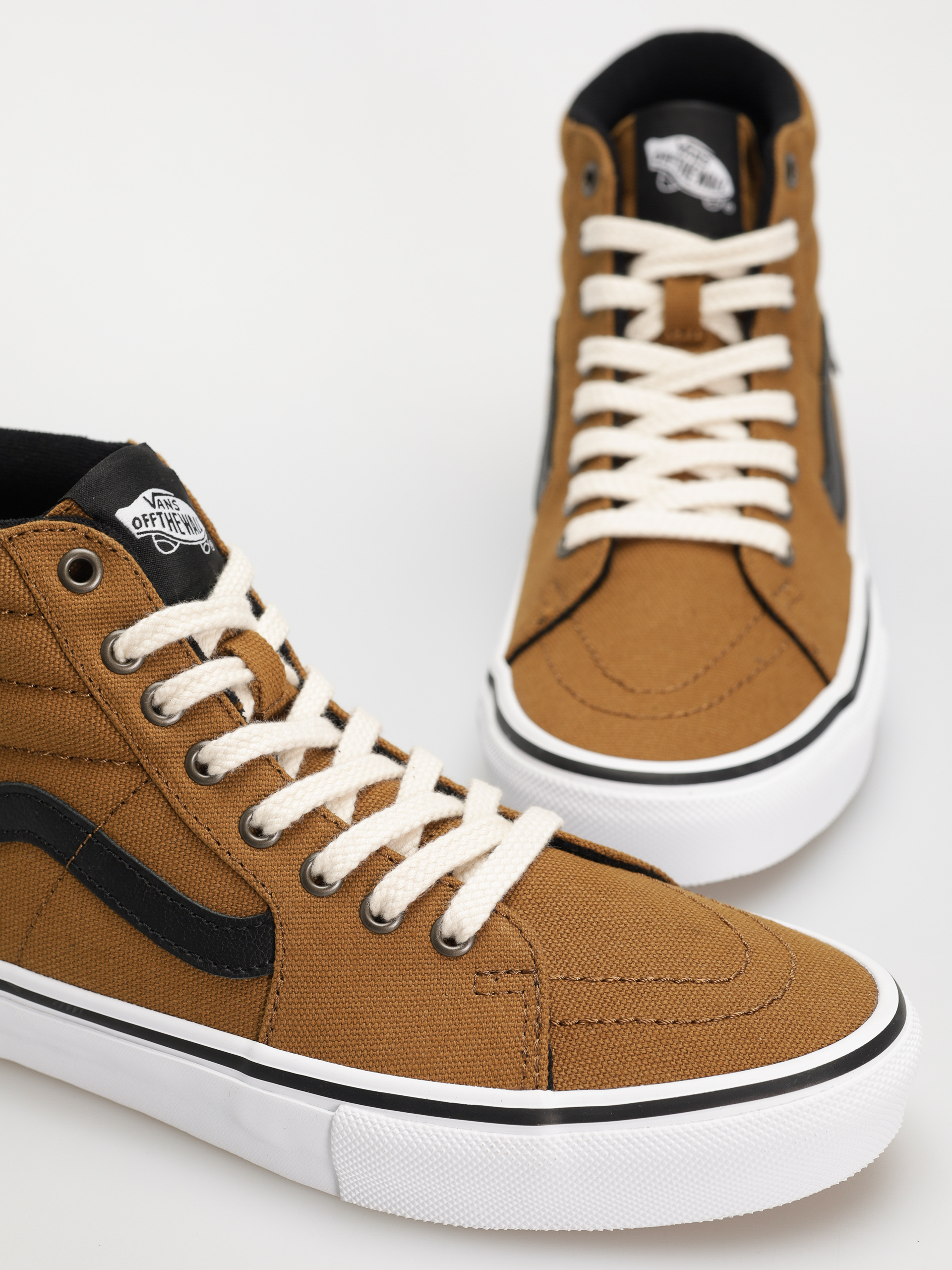 Topánky Vans Skate Sk8 Hi (duck canvas golden brown)