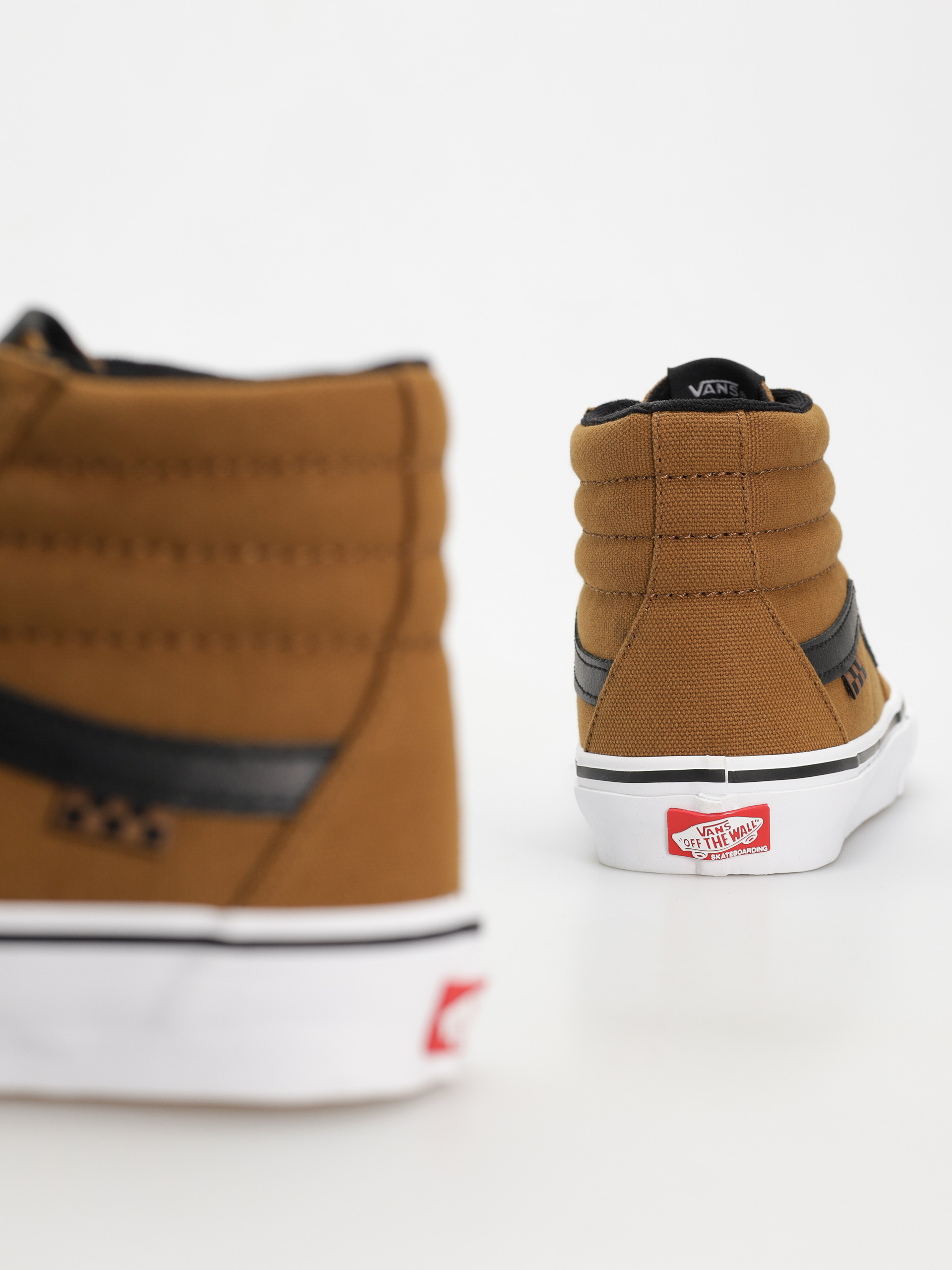 Topánky Vans Skate Sk8 Hi (duck canvas golden brown)
