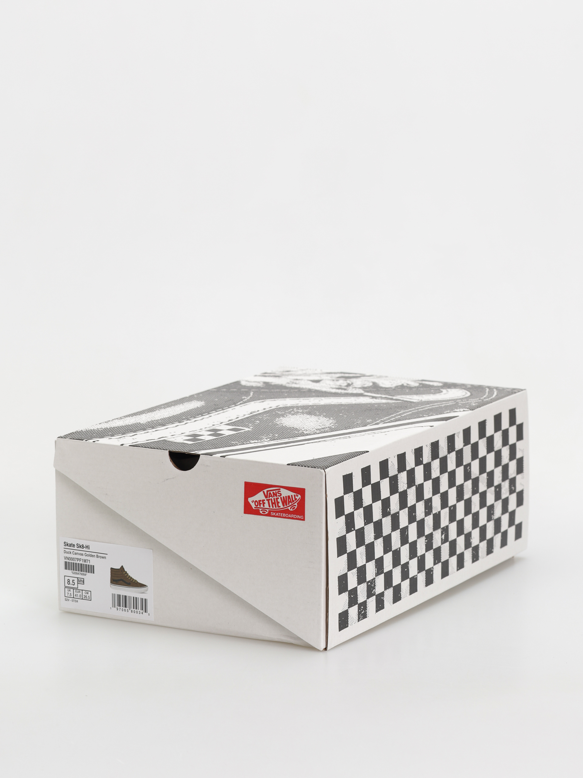 Topánky Vans Skate Sk8 Hi (duck canvas golden brown)