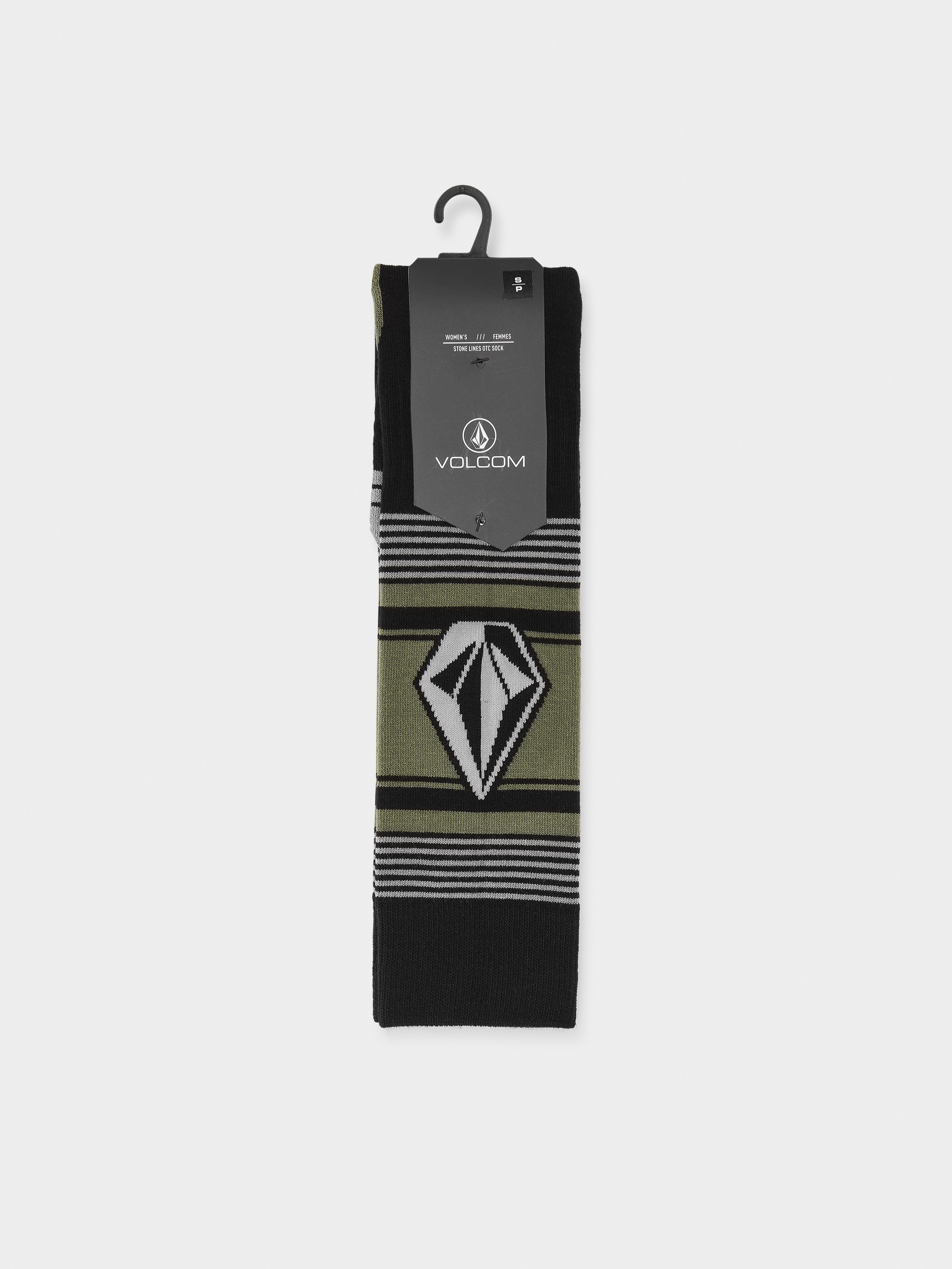 Ponožky Volcom Stone Lines Otc Wmn (lichen green)