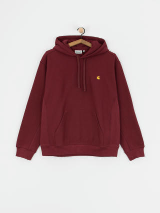 Mikina s kapucňou Carhartt WIP American Script HD (malbec)