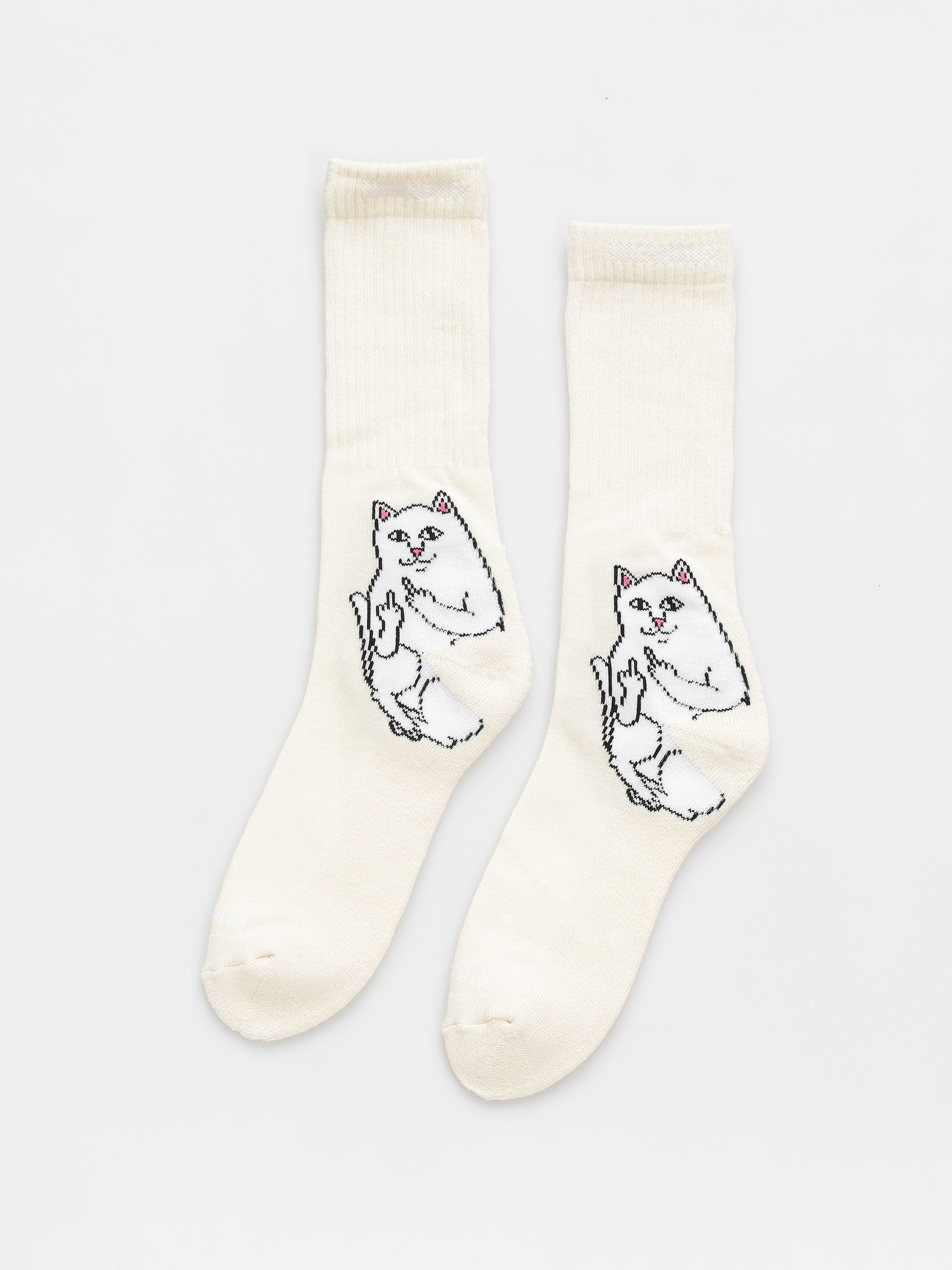 Ponožky RipNDip Lord Nermal (off white)