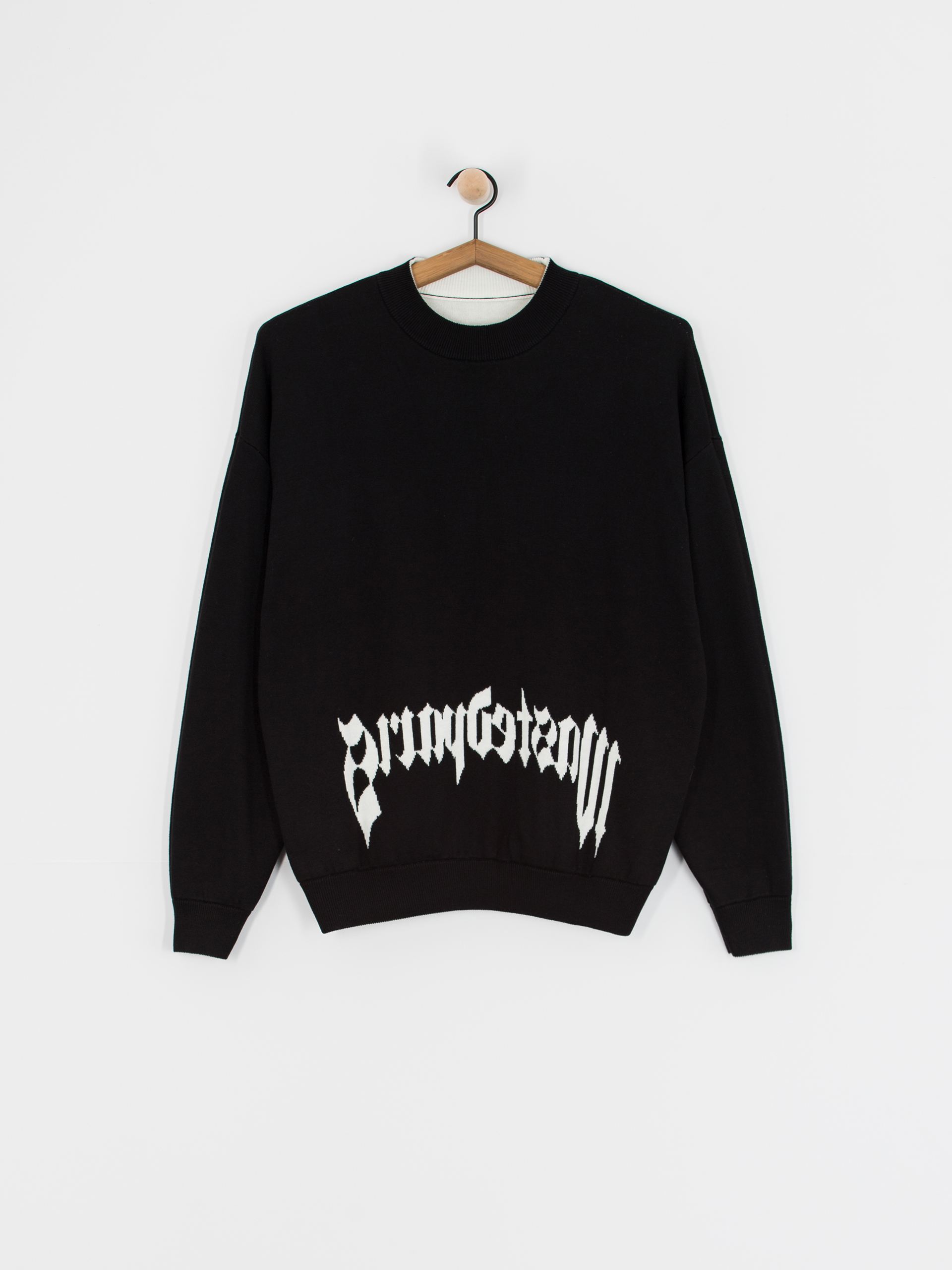 Sveter Wasted Paris Pitcher Reverse (white/black)