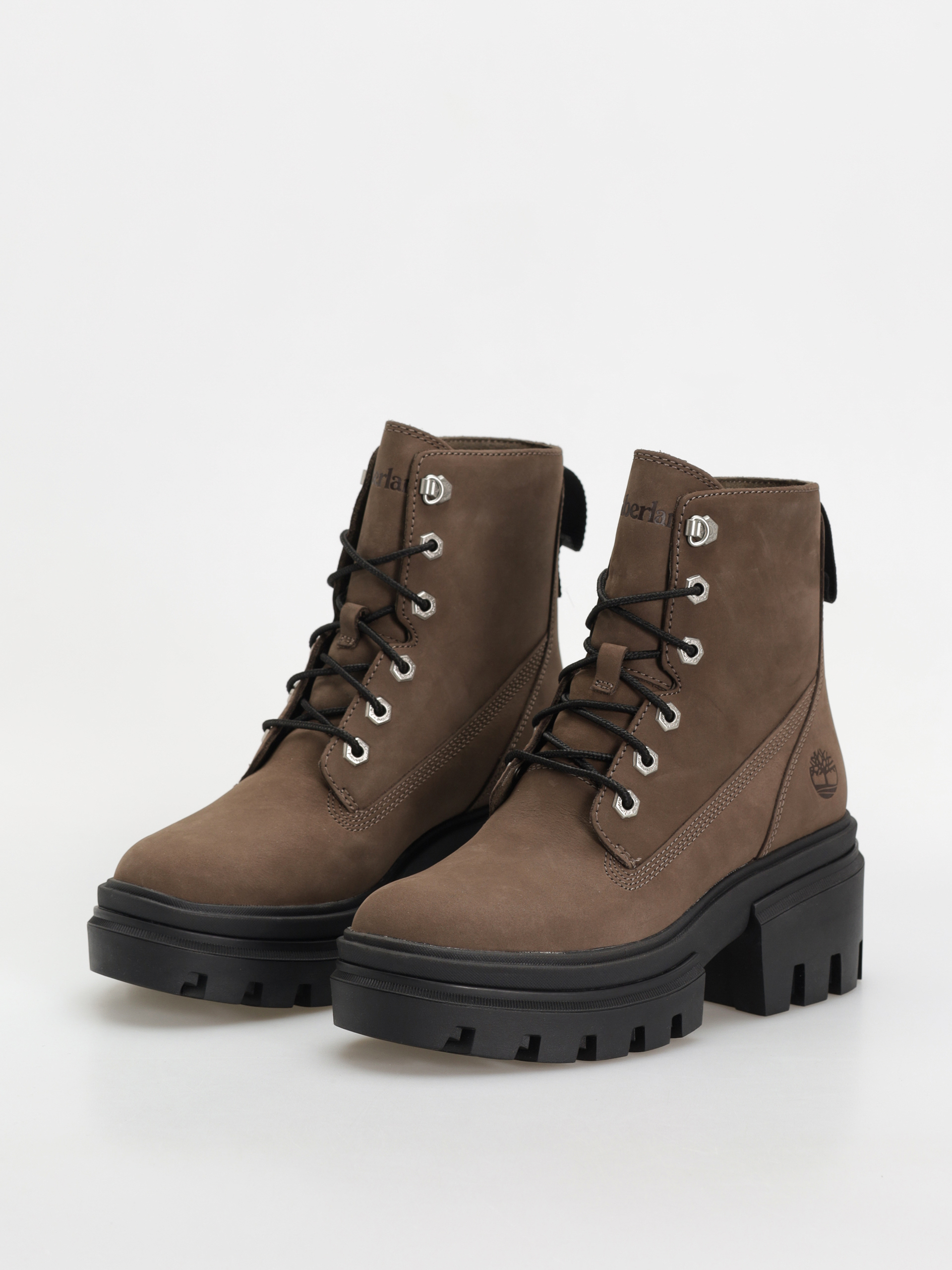 Zimné topánky Timberland Everleigh Mid Lace Up Wmn (medium brown nubuck)