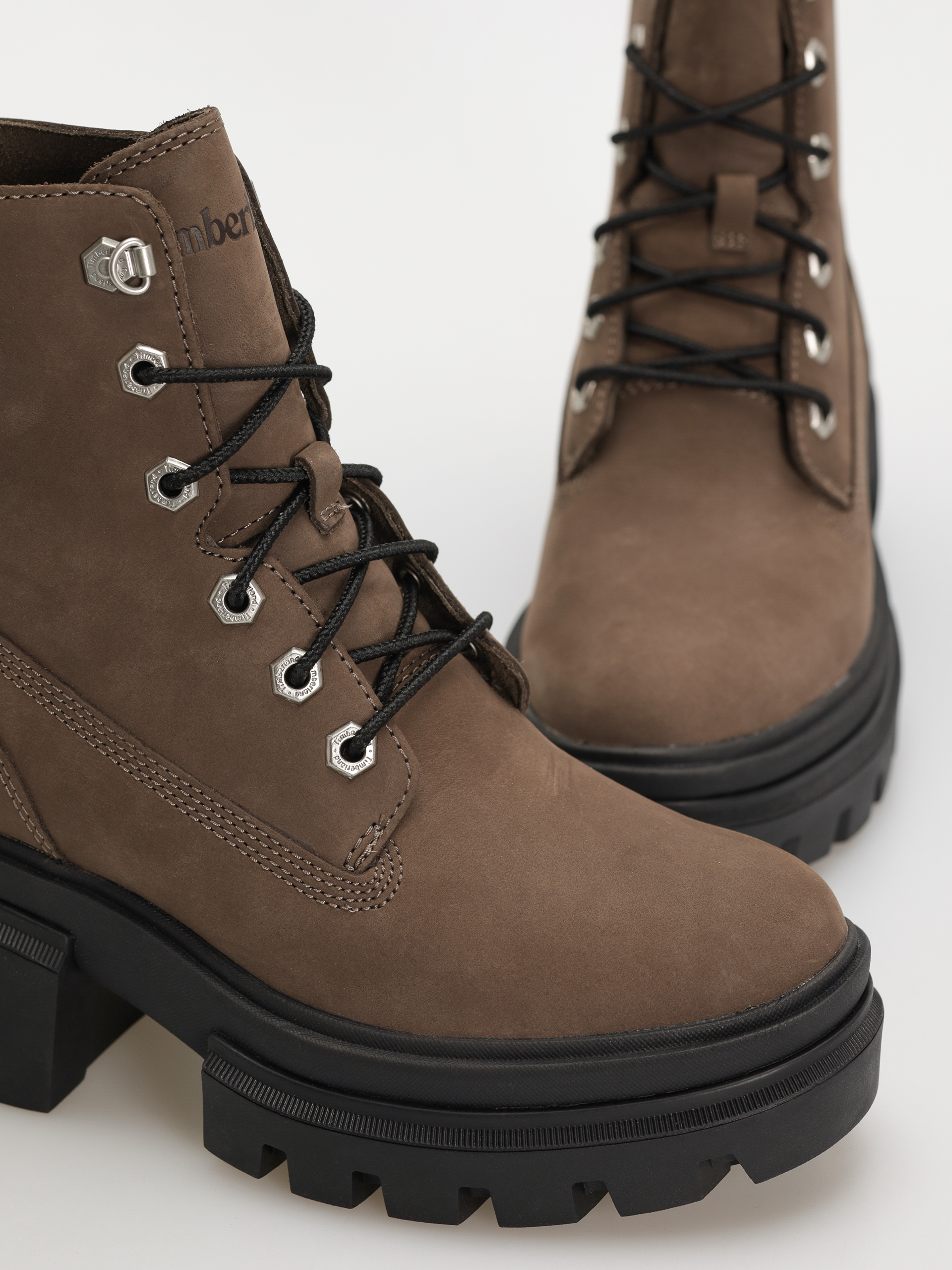 Zimné topánky Timberland Everleigh Mid Lace Up Wmn (medium brown nubuck)