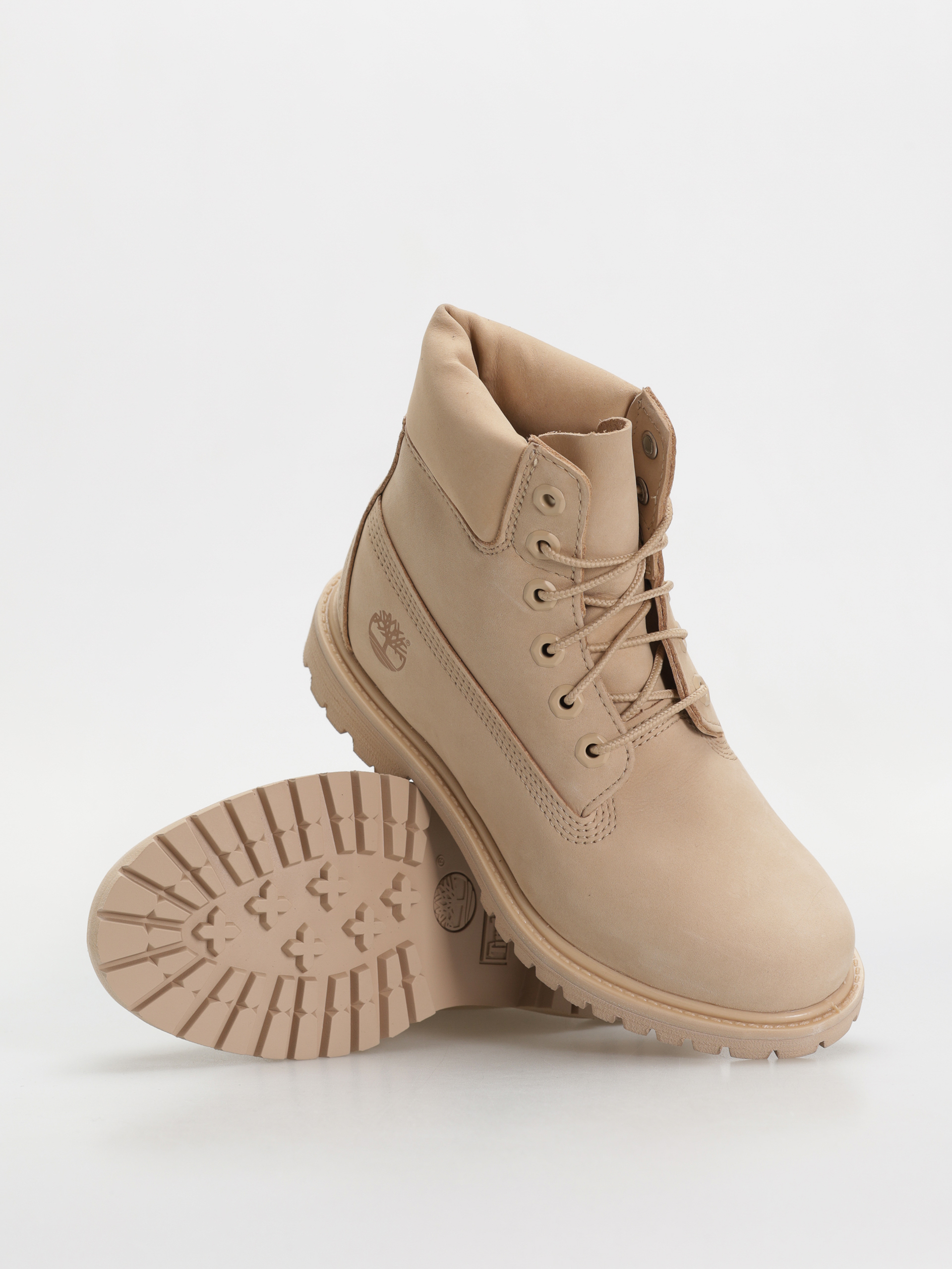 Zimné topánky Timberland Premium 6 Inch Lace Up Waterproof Wmn (light beige nubuck)