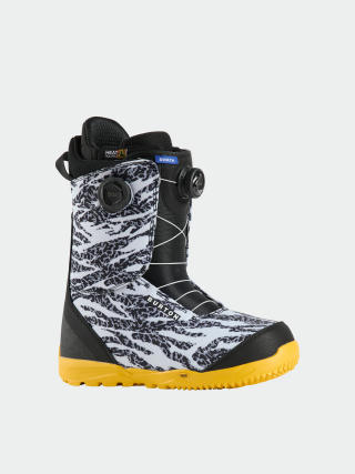 Obuv na snowboard Burton Swath Boa (zebra/goldenrod)