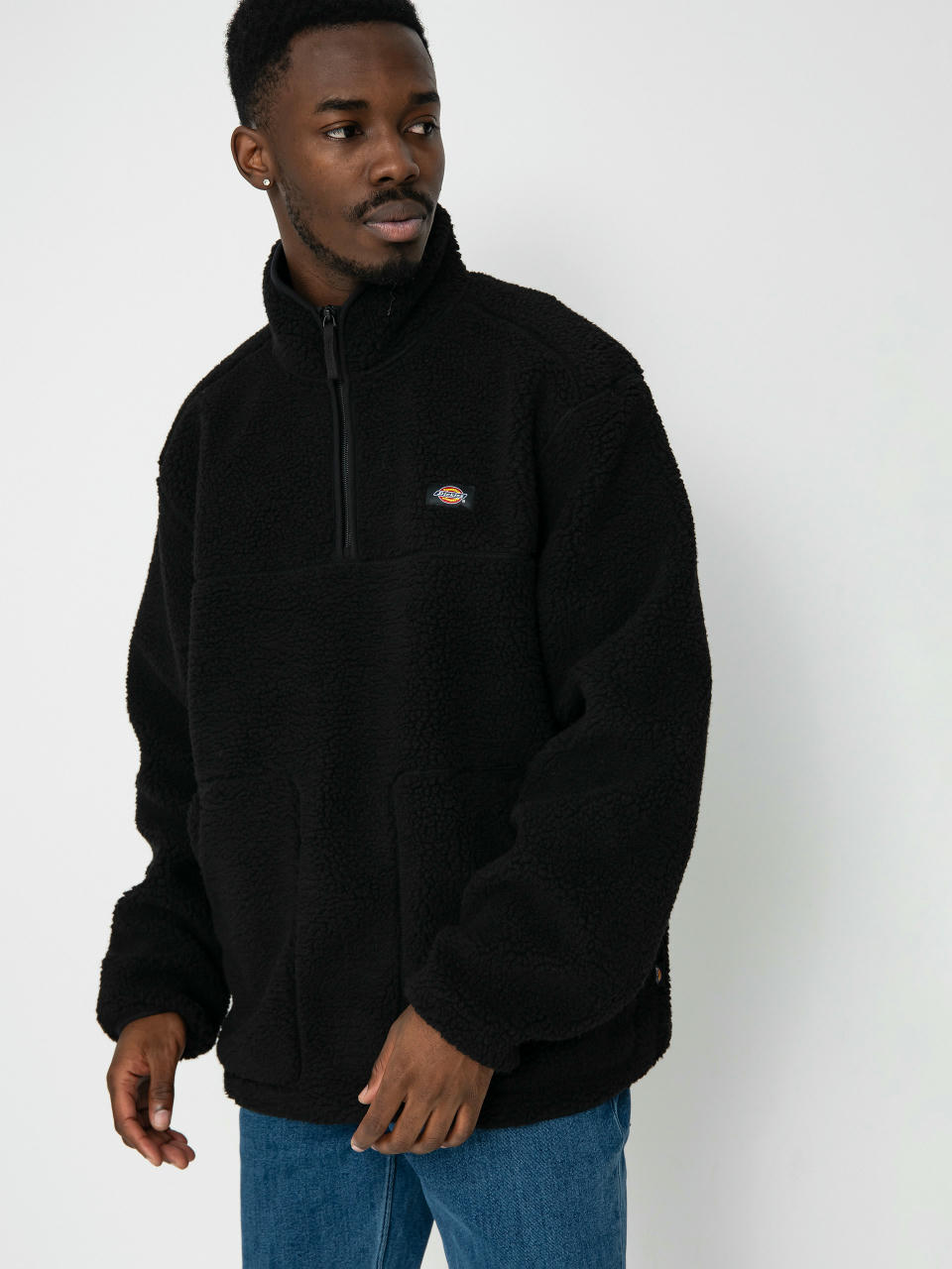 Flísová mikina Dickies Mount Hope Quarter Zip (black)