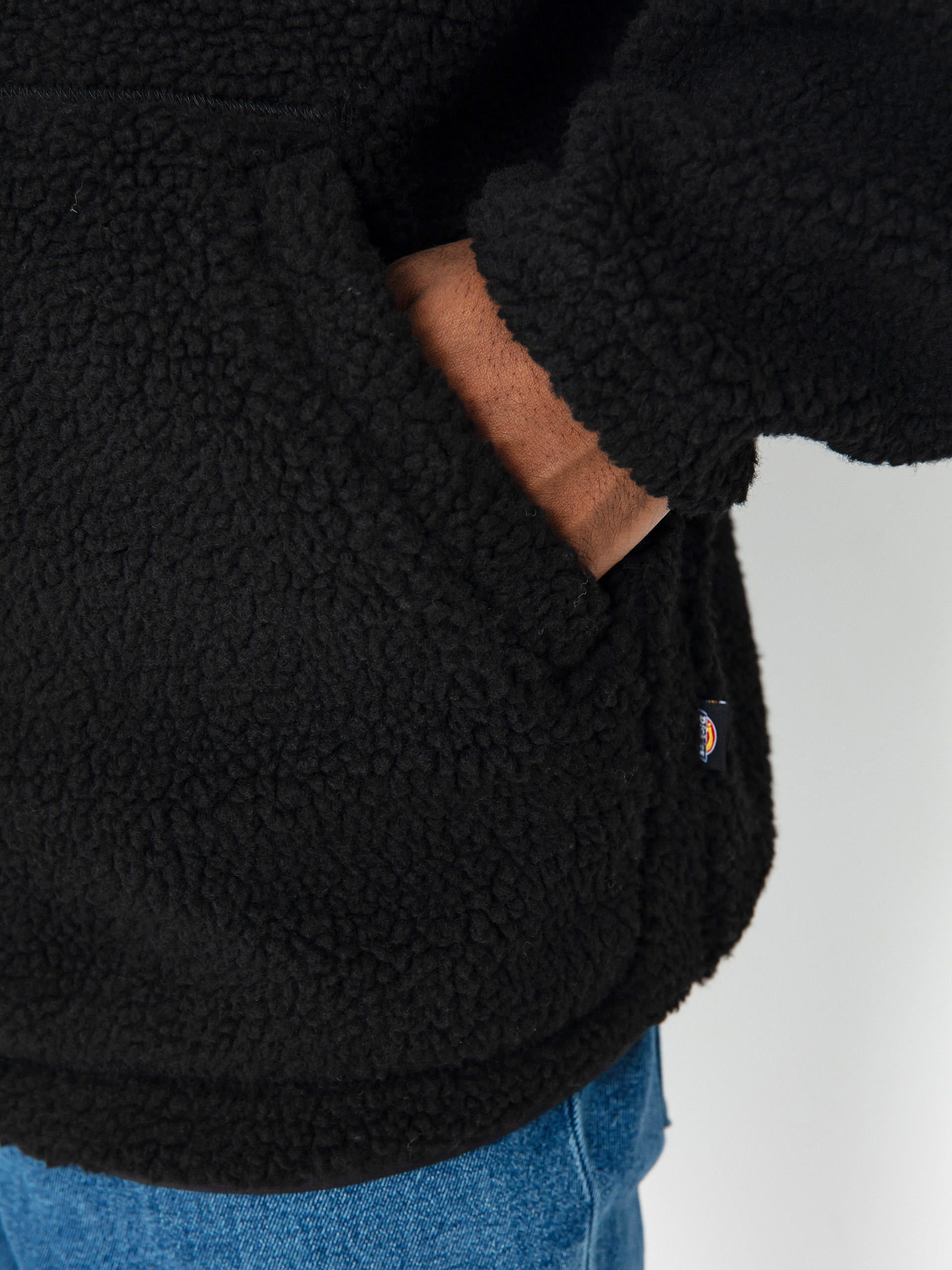 Pánsky Flísová mikina Dickies Mount Hope Quarter Zip (black)