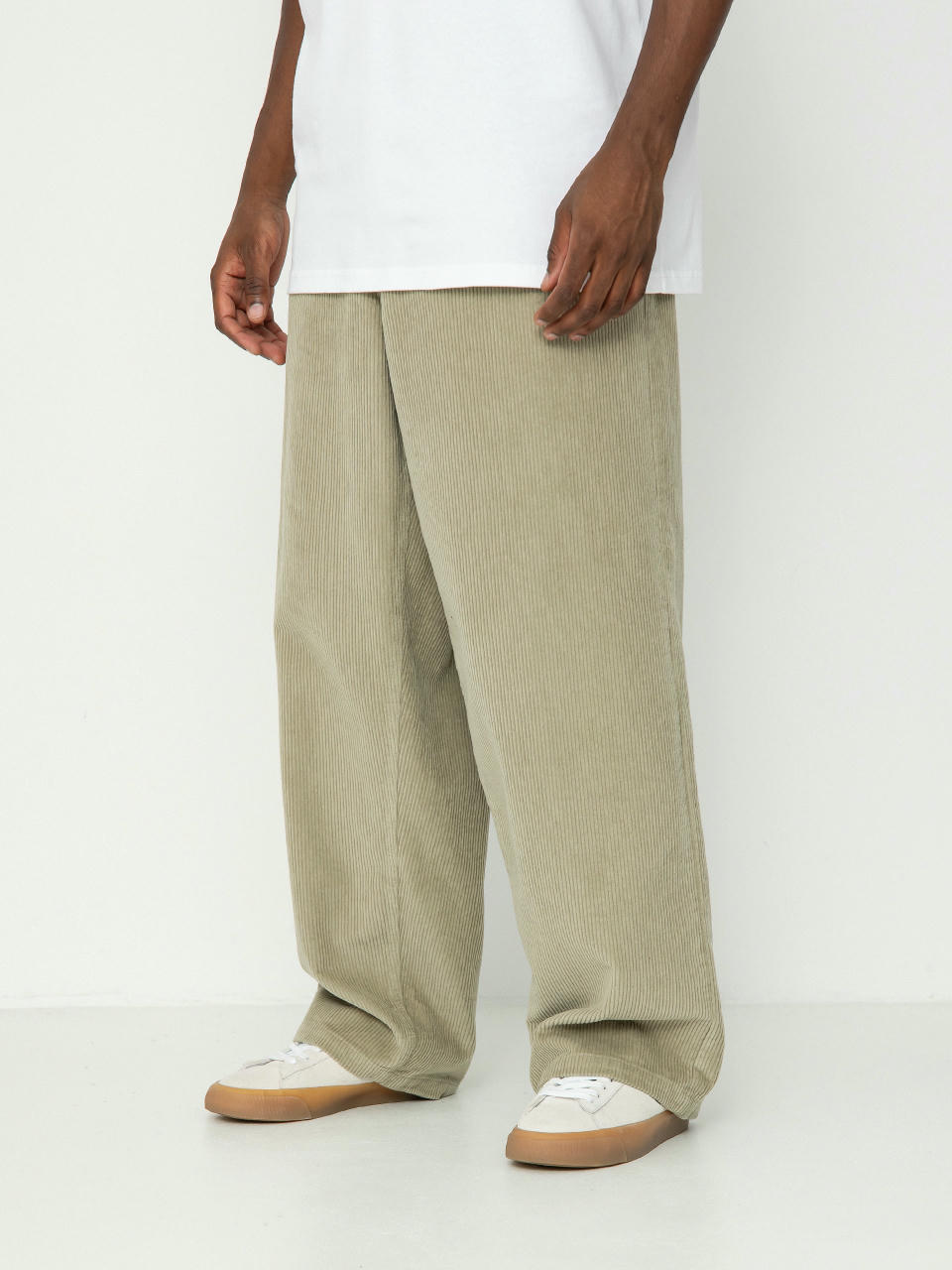 Nohavice OBEY Bigwig Baggy Corduroy (abbey stone)