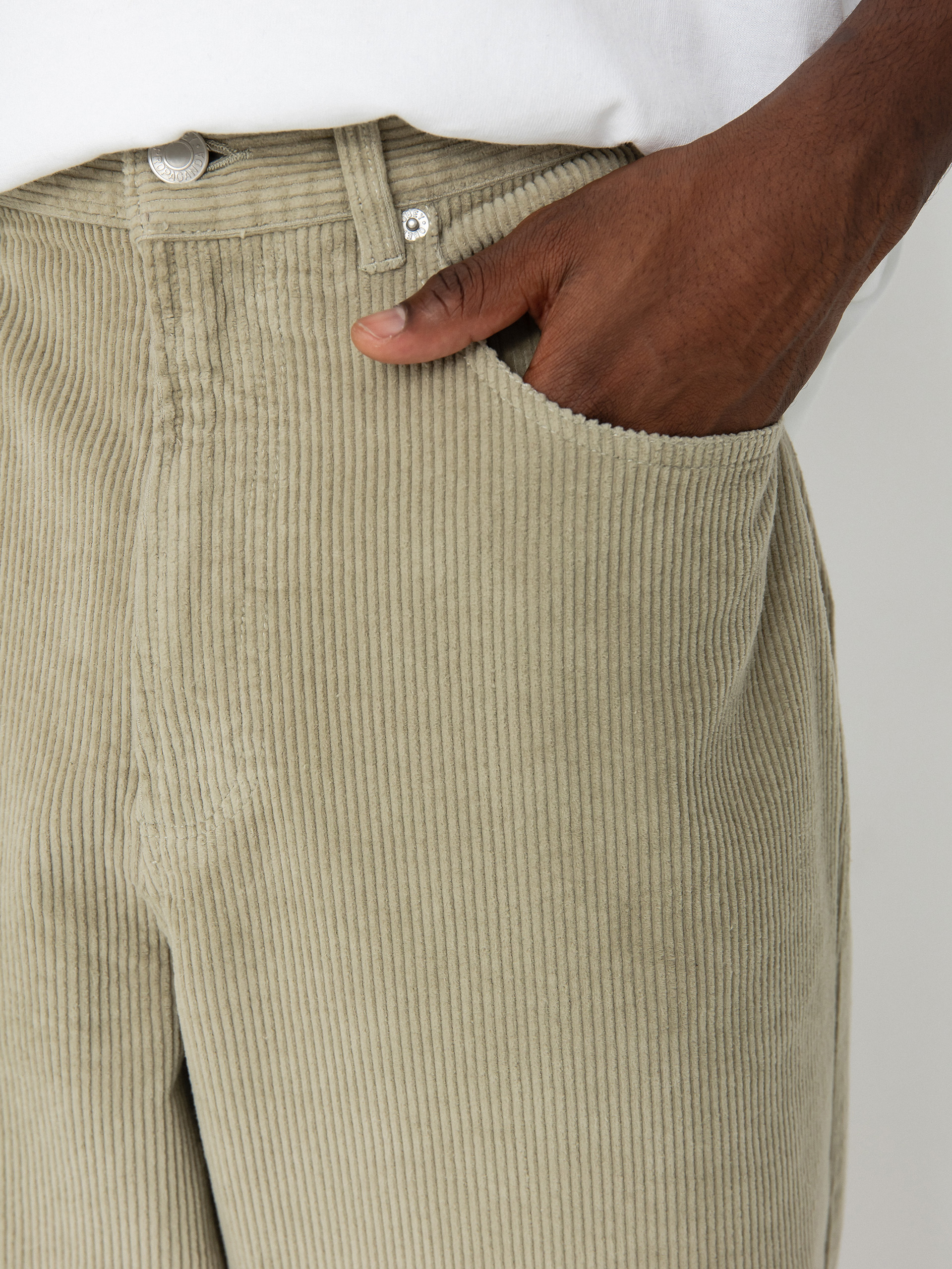 Nohavice OBEY Bigwig Baggy Corduroy (abbey stone)