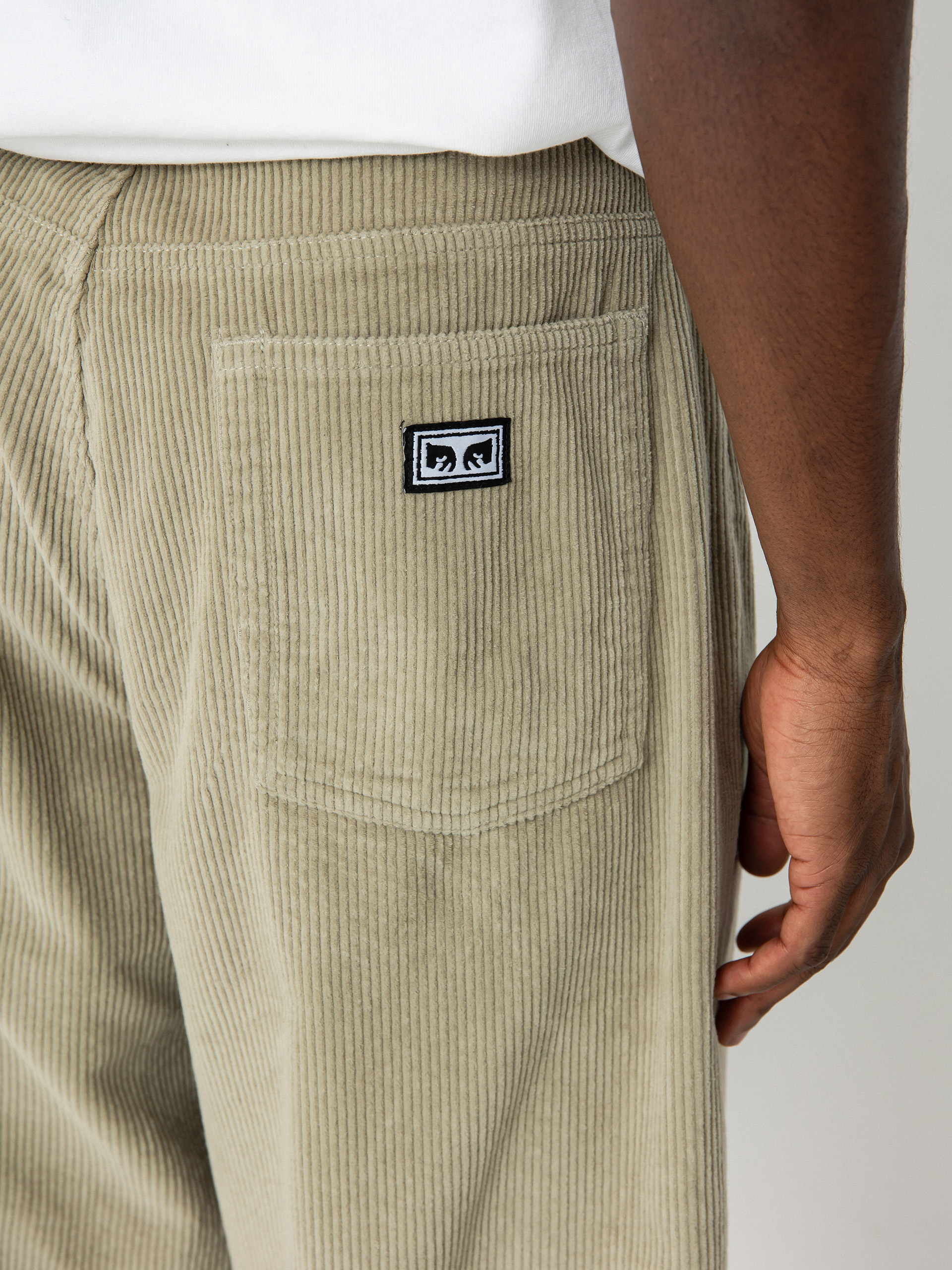 Nohavice OBEY Bigwig Baggy Corduroy (abbey stone)