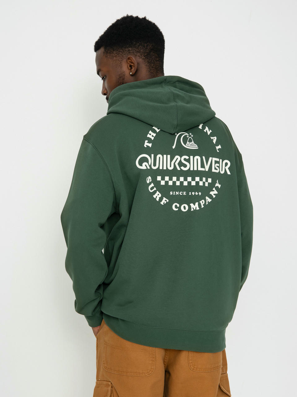 Mikina s kapucňou Quiksilver Graphic ZHD (forest)