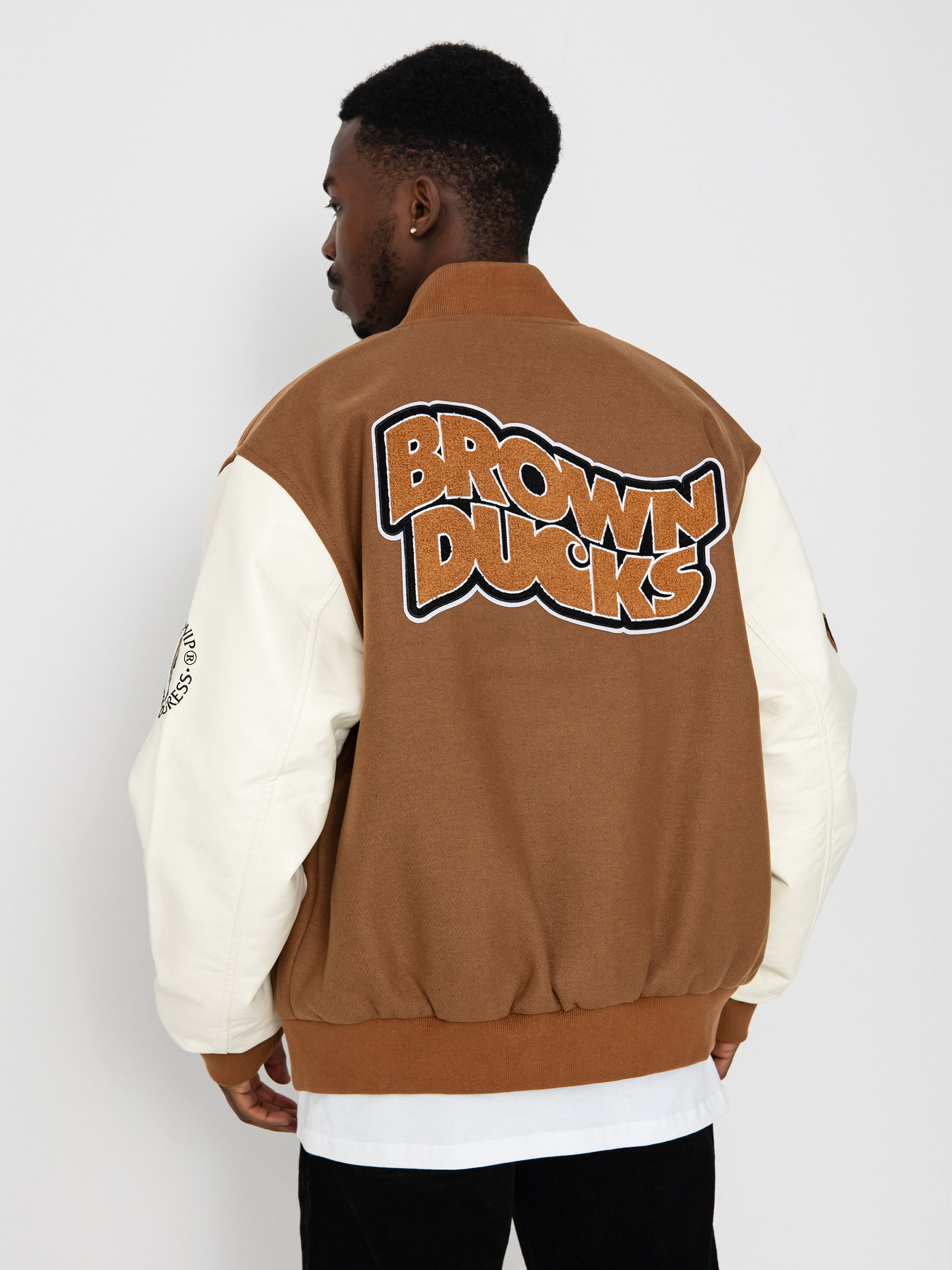 Bunda Carhartt WIP Brown Ducks Bomber (hamilton brown/wax)