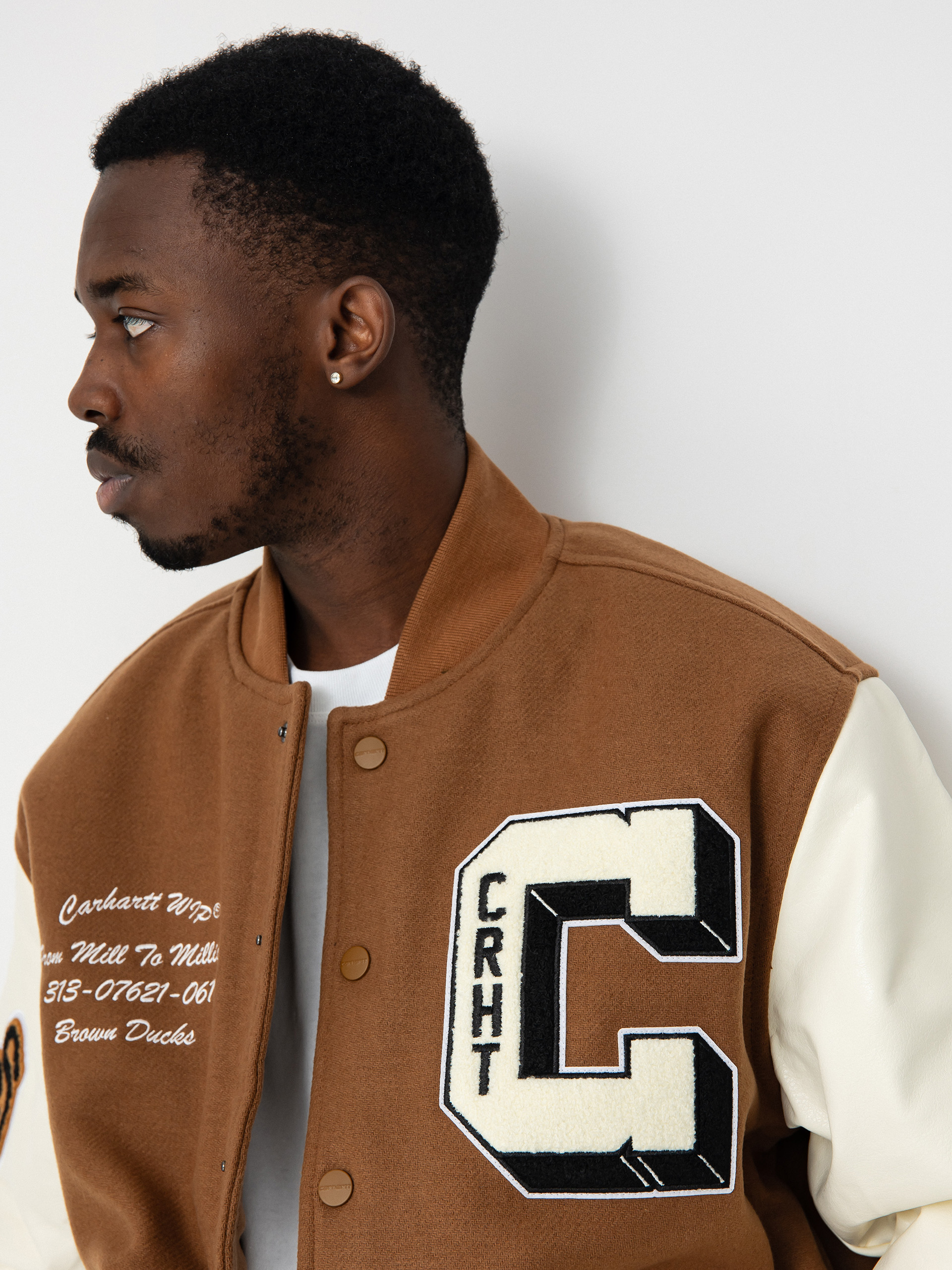 Bunda Carhartt WIP Brown Ducks Bomber (hamilton brown/wax)