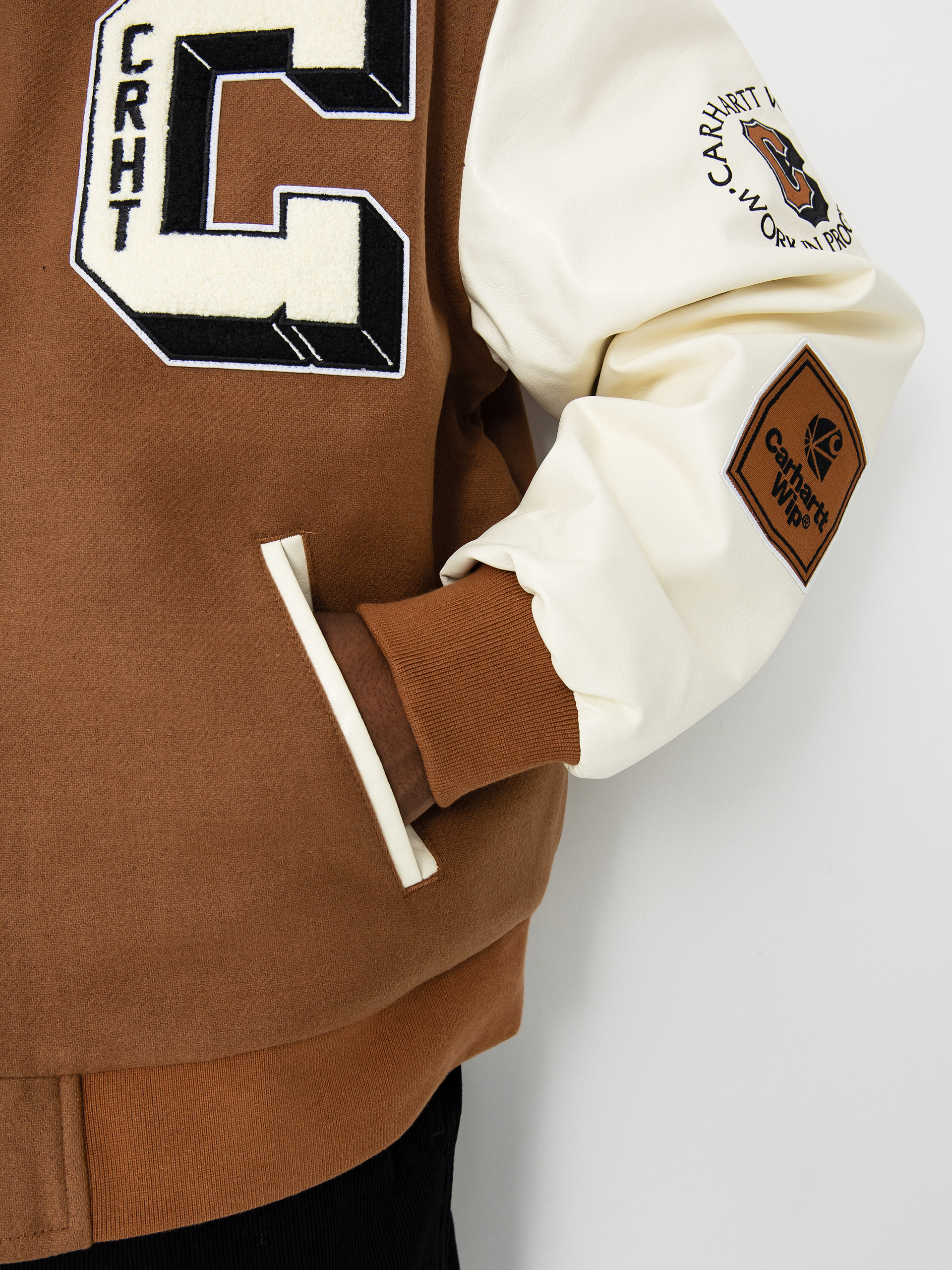 Bunda Carhartt WIP Brown Ducks Bomber (hamilton brown/wax)