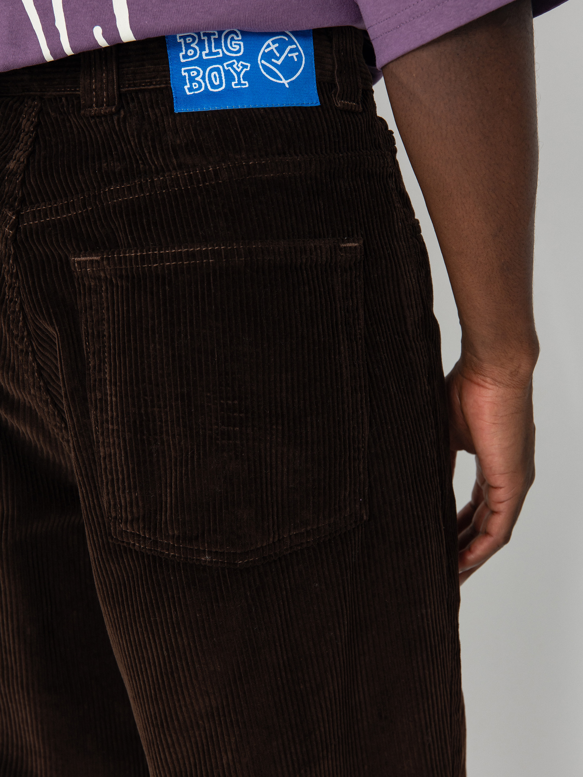 Nohavice Polar Skate Big Boy Cord (chocolate)