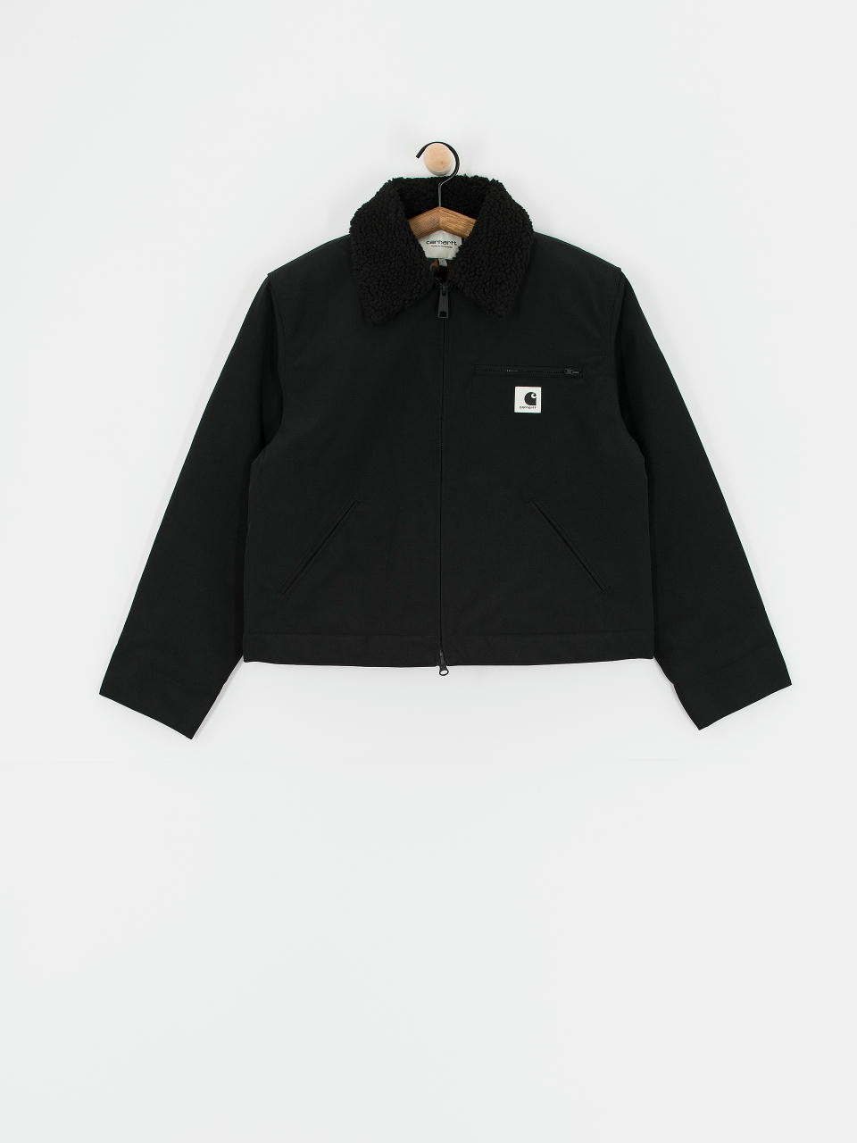 Bunda Carhartt WIP Newkirk Wmn (black/camo leo/tamarind)