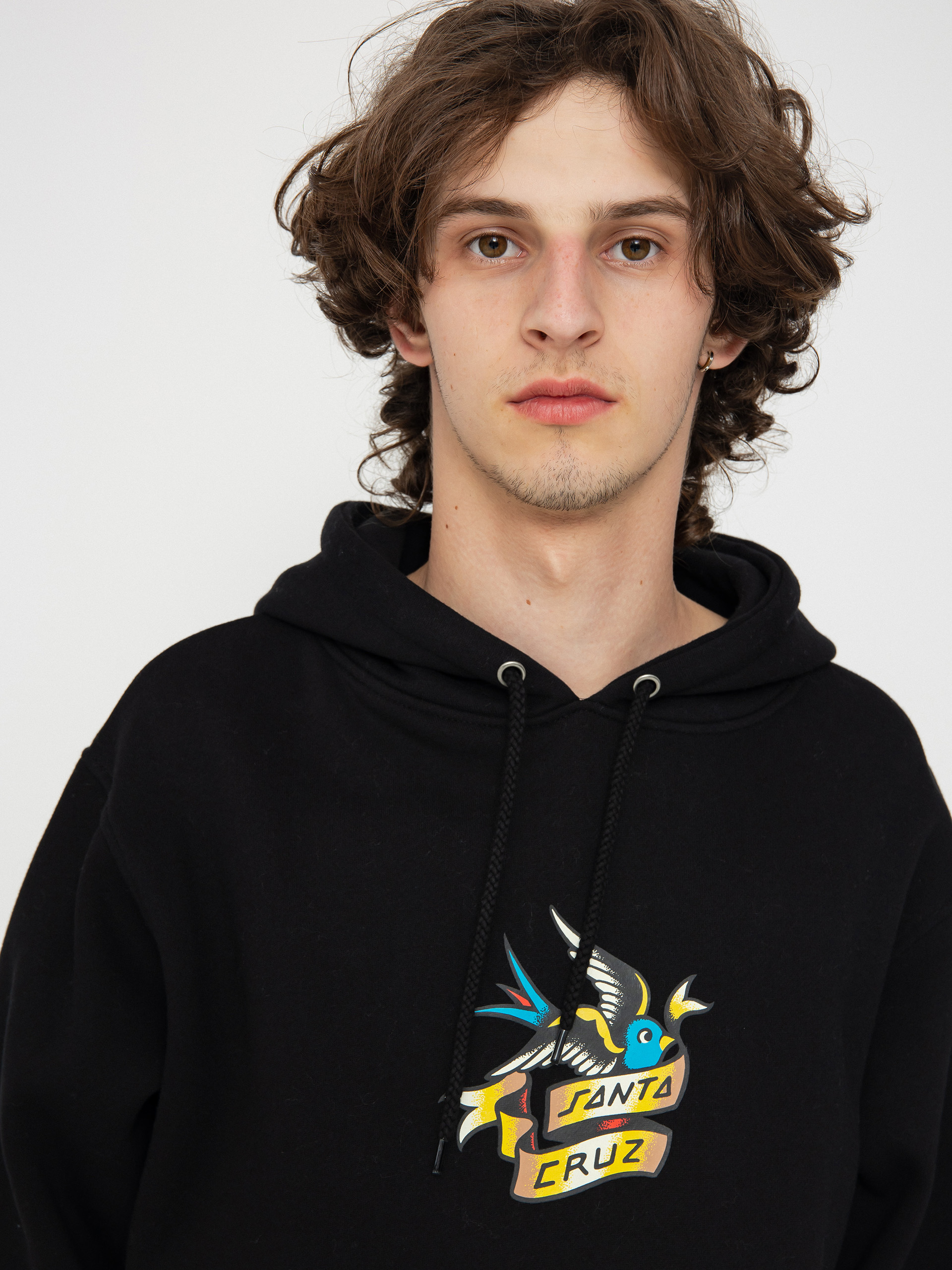 Mikina Santa Cruz Sommer Sparrow Front (black)