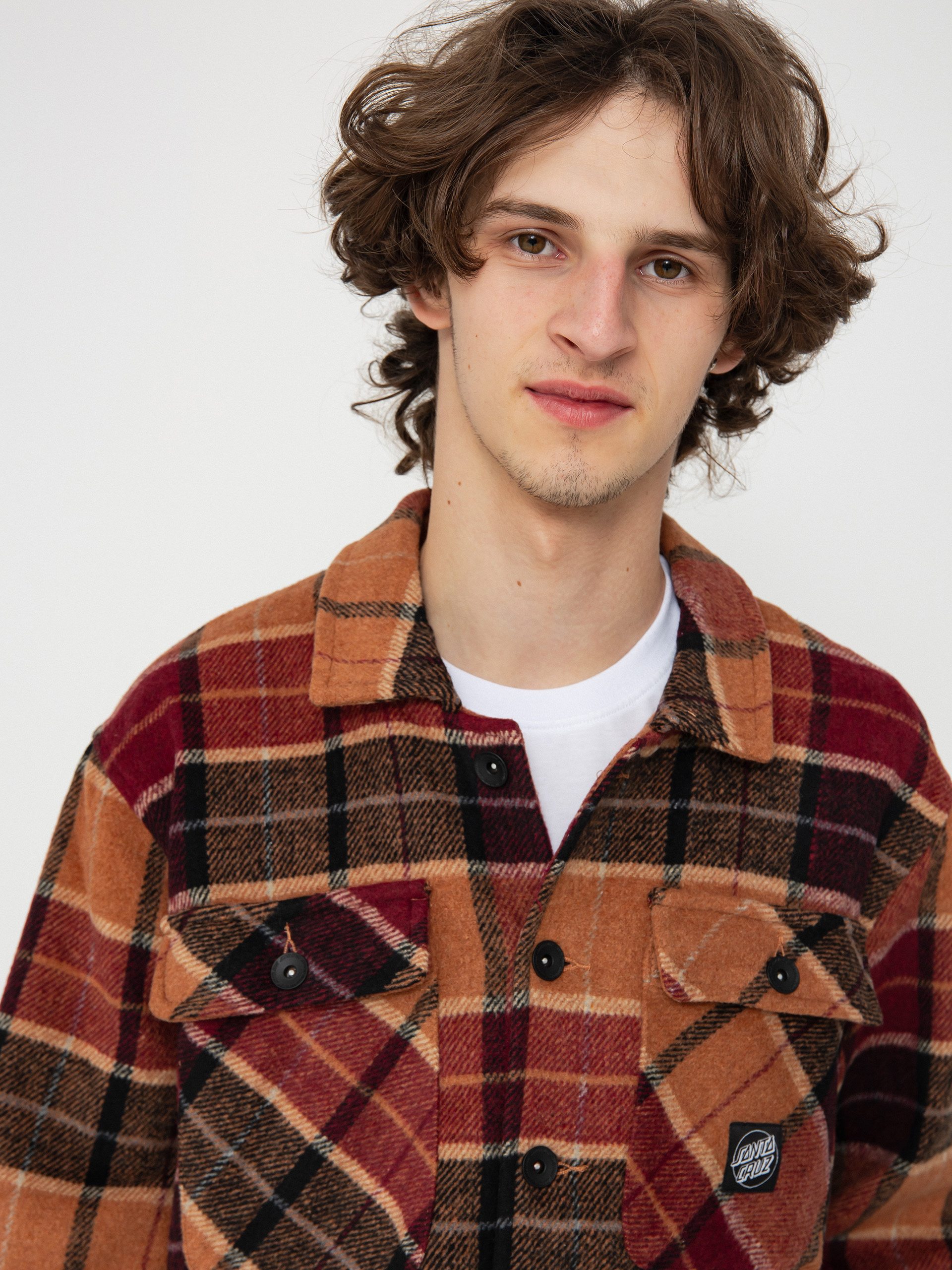 Košeľa Santa Cruz Lodge (burnt orange check)