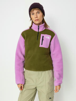 Flísová mikina The North Face Yumiori 1/4 Zip Wmn (forest olive/dragonfrui)