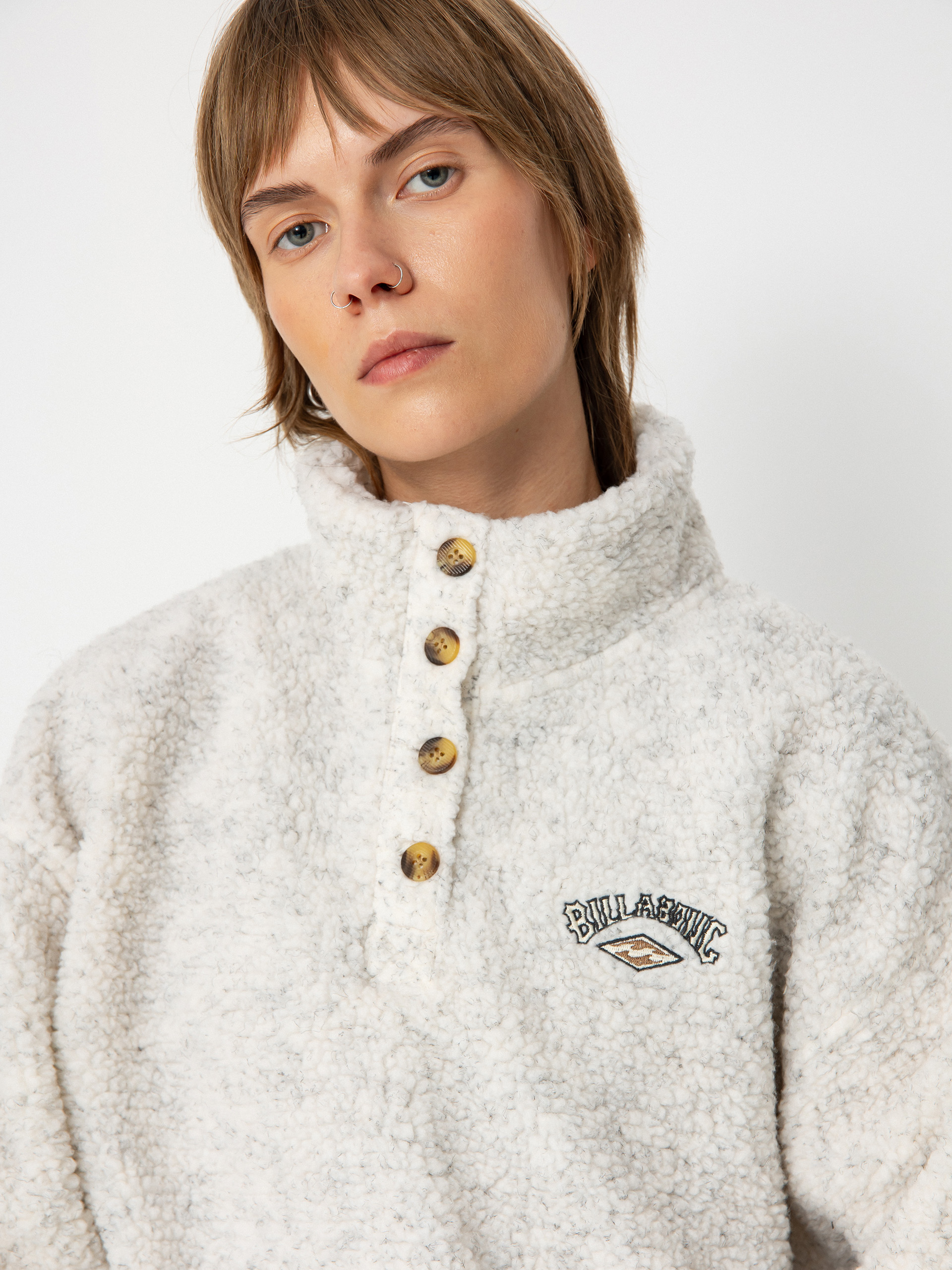 Dámsky Flísová mikina Billabong Run The Road (white cap)