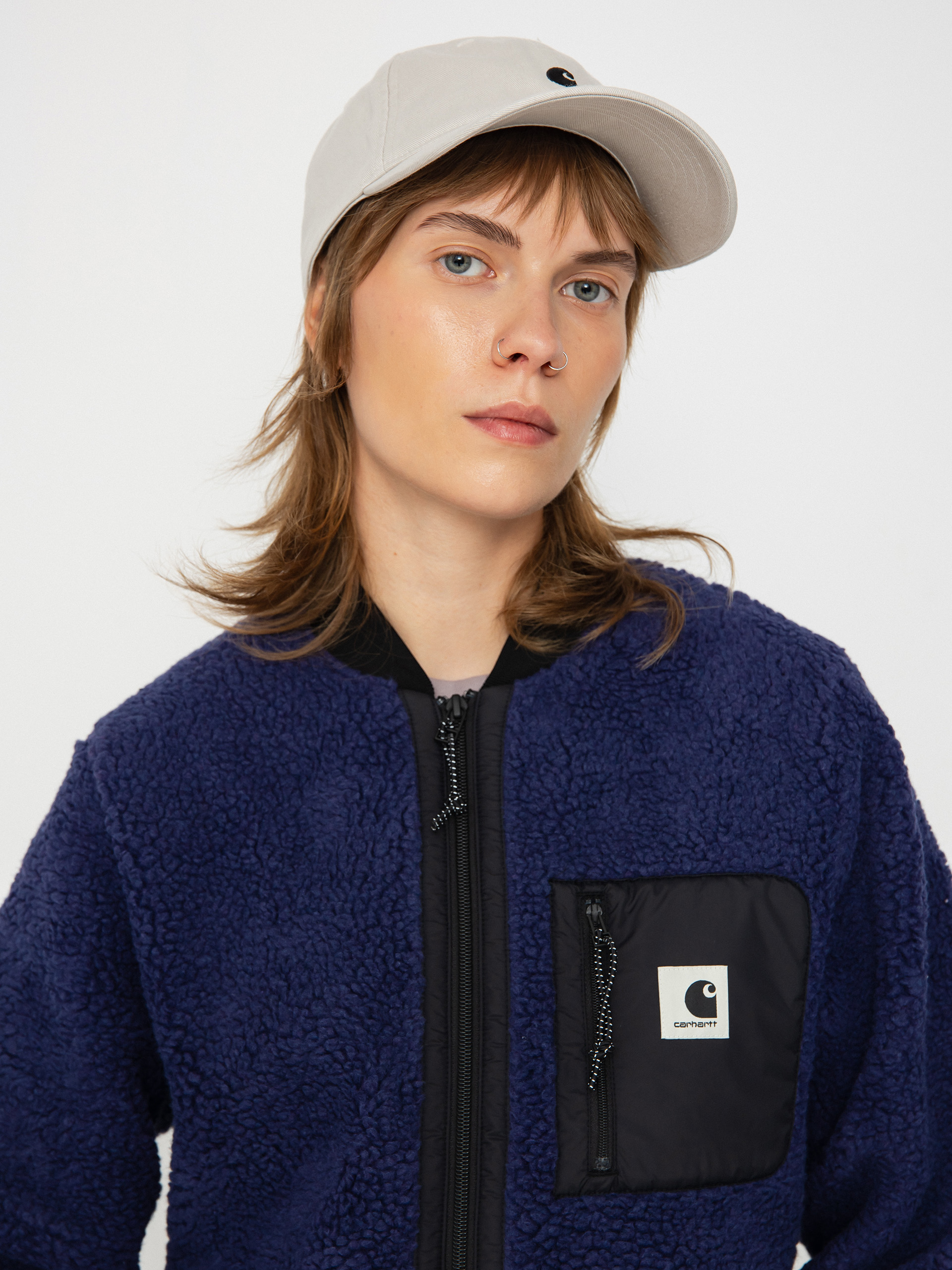 Dámsky Flísová mikina Carhartt WIP Janet (aura/black)