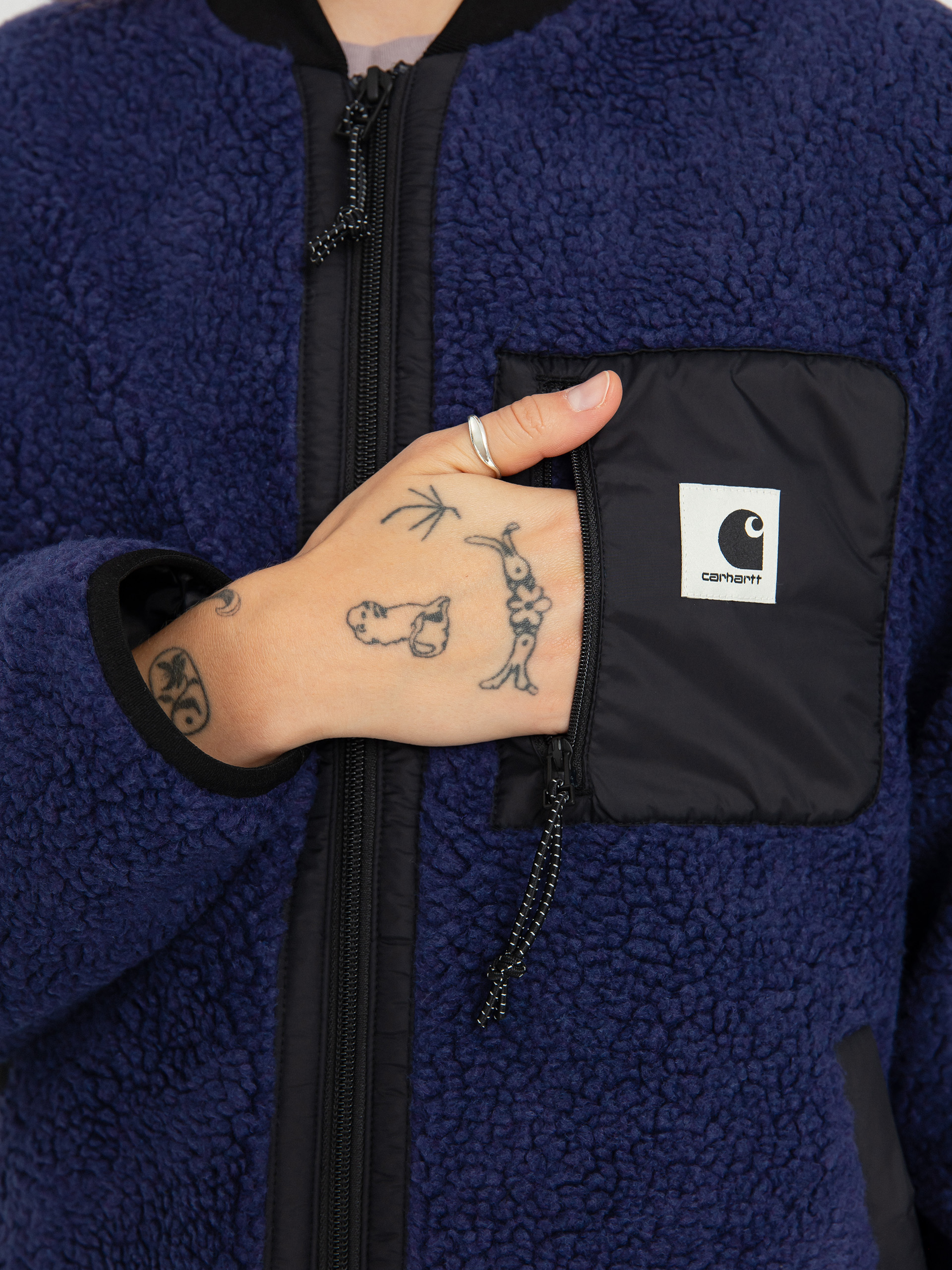 Dámsky Flísová mikina Carhartt WIP Janet (aura/black)