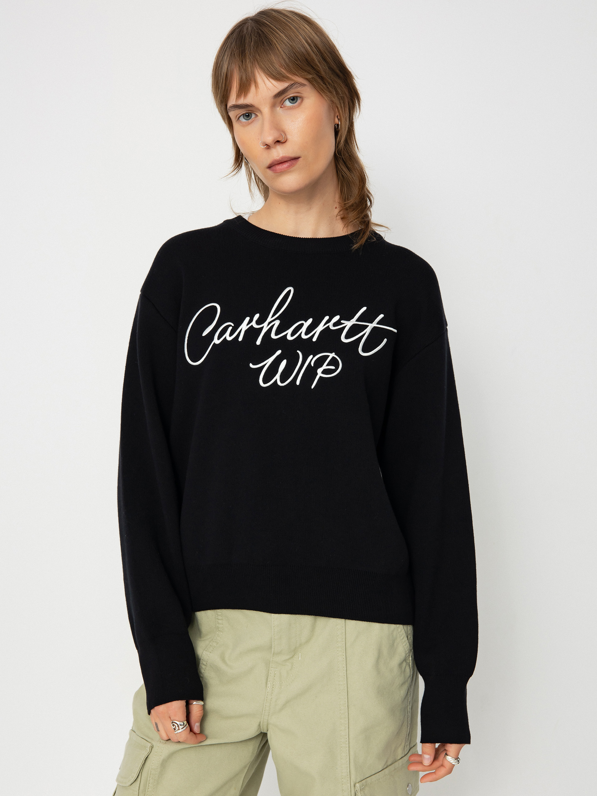 Sveter Carhartt WIP Signature Wmn (black/wax)